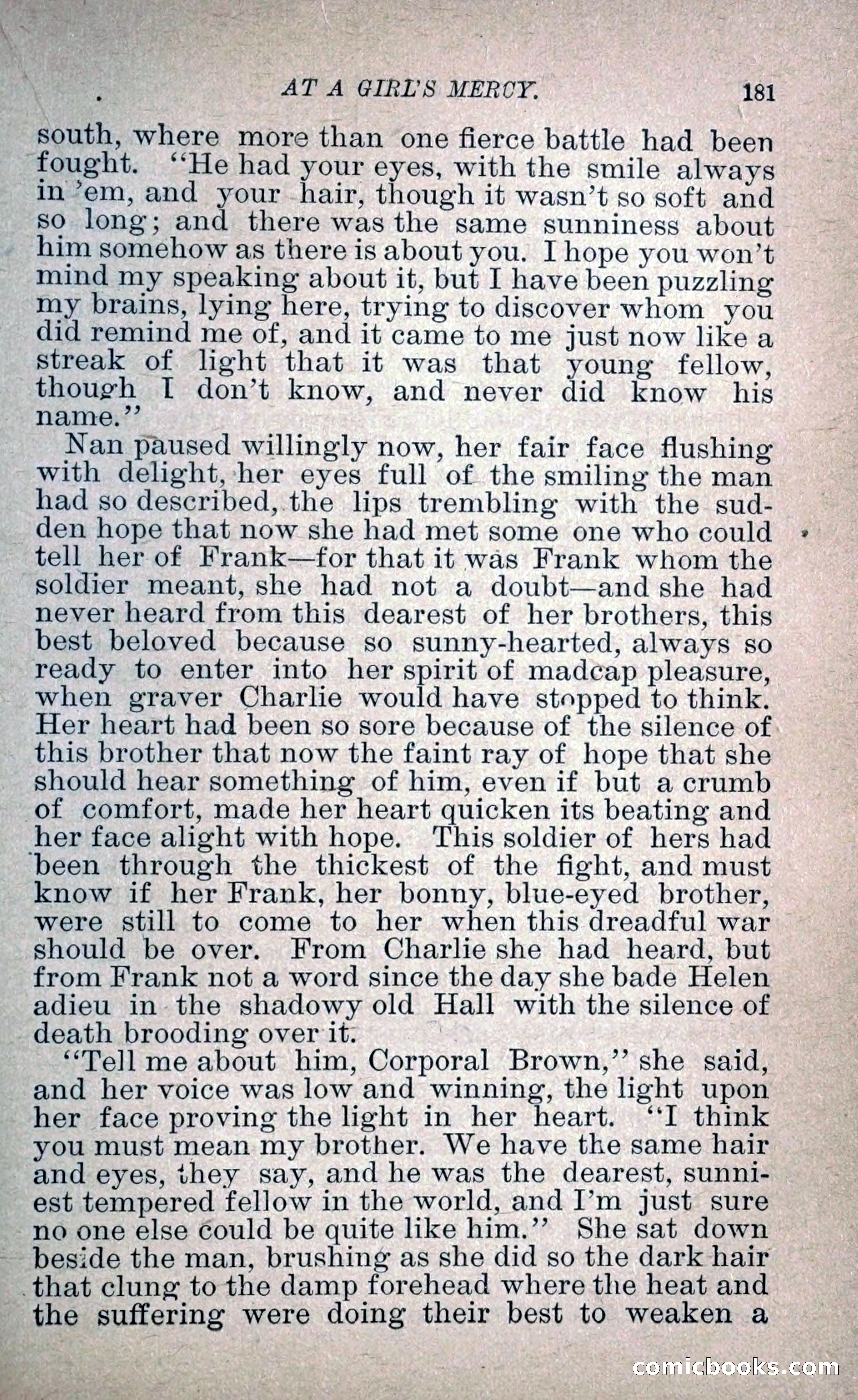 At a Girl's Mercy, or, The Fortunes of War — page 192 of 253