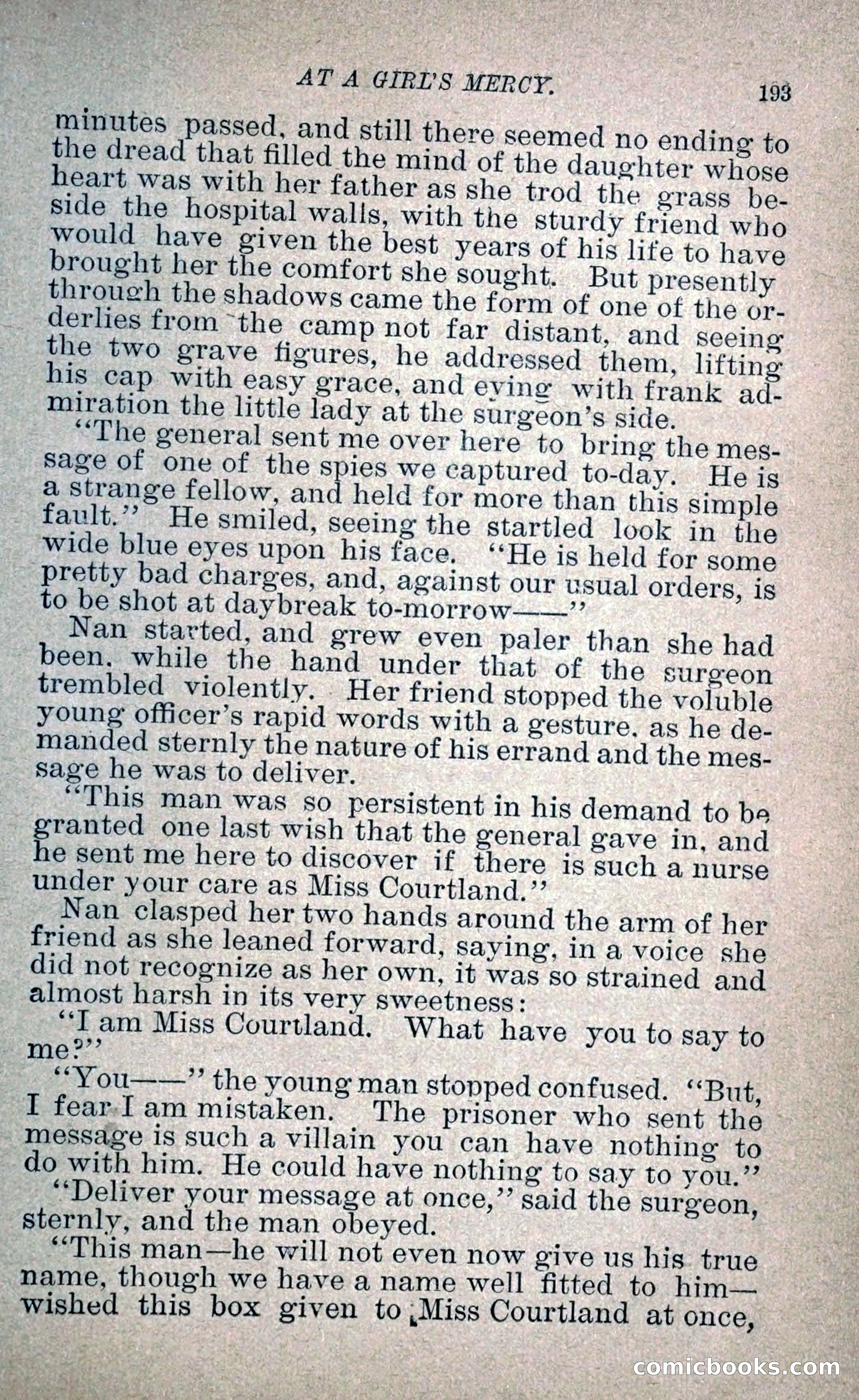 At a Girl's Mercy, or, The Fortunes of War — page 204 of 253