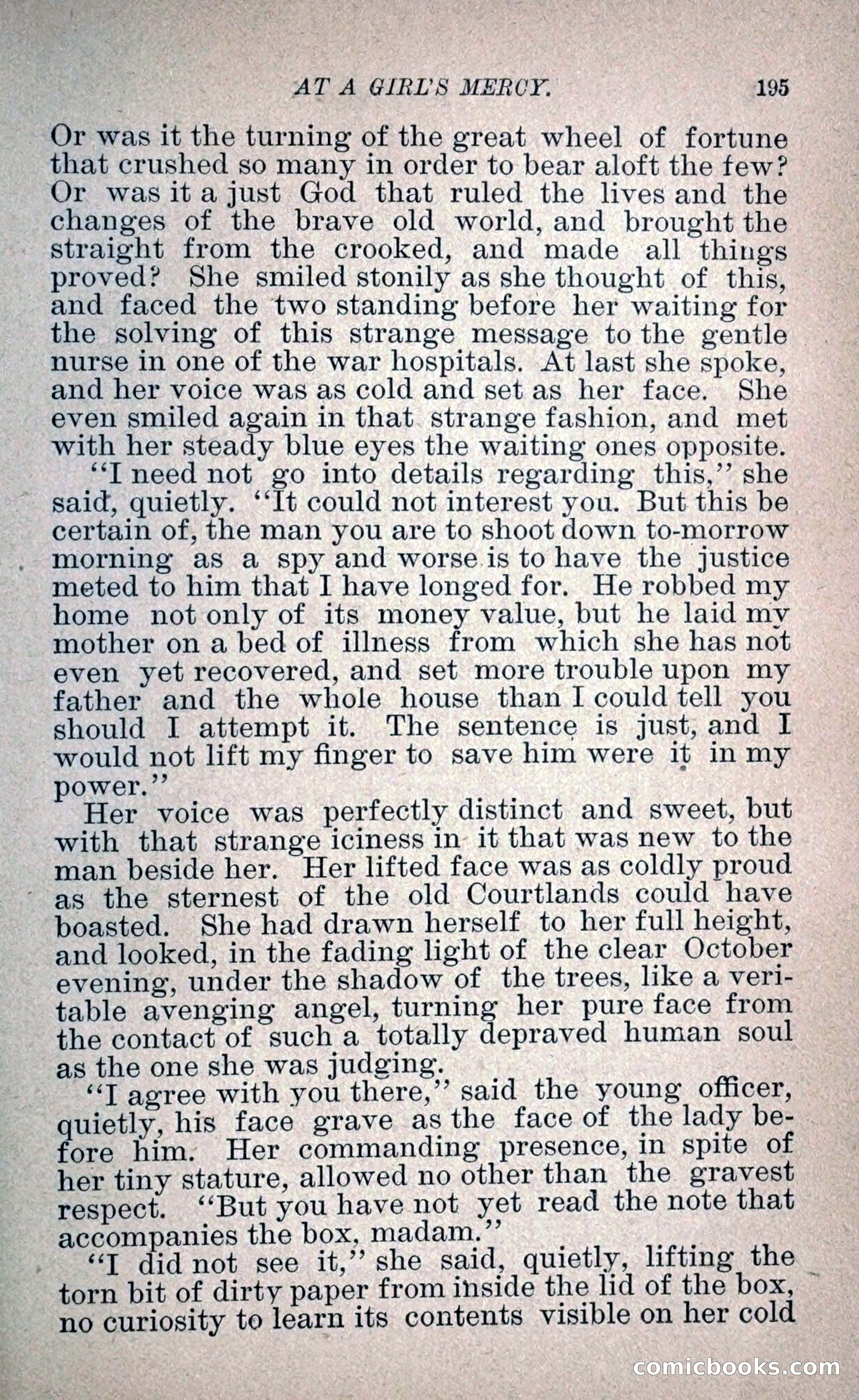 At a Girl's Mercy, or, The Fortunes of War — page 206 of 253
