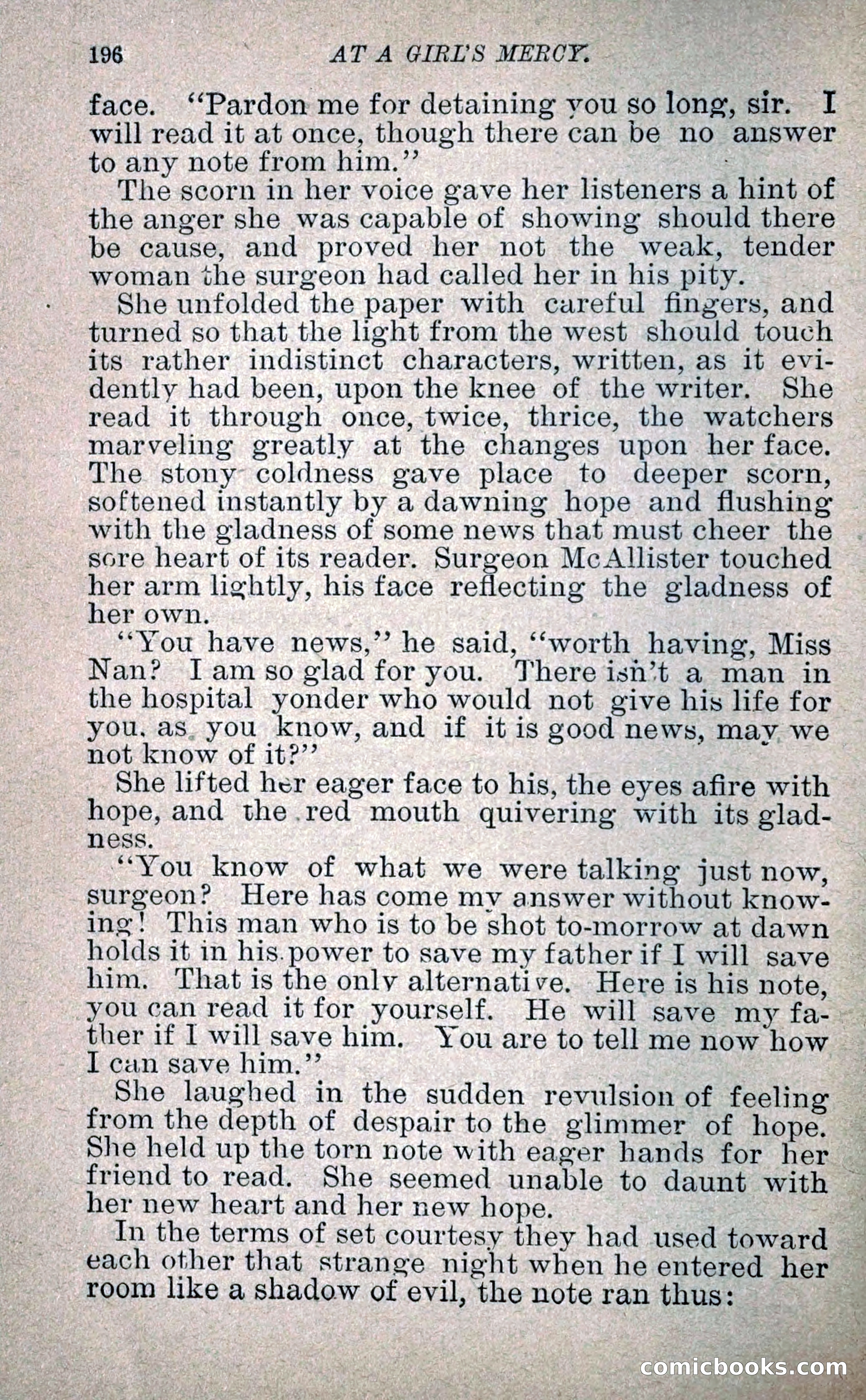 At a Girl's Mercy, or, The Fortunes of War — page 207 of 253