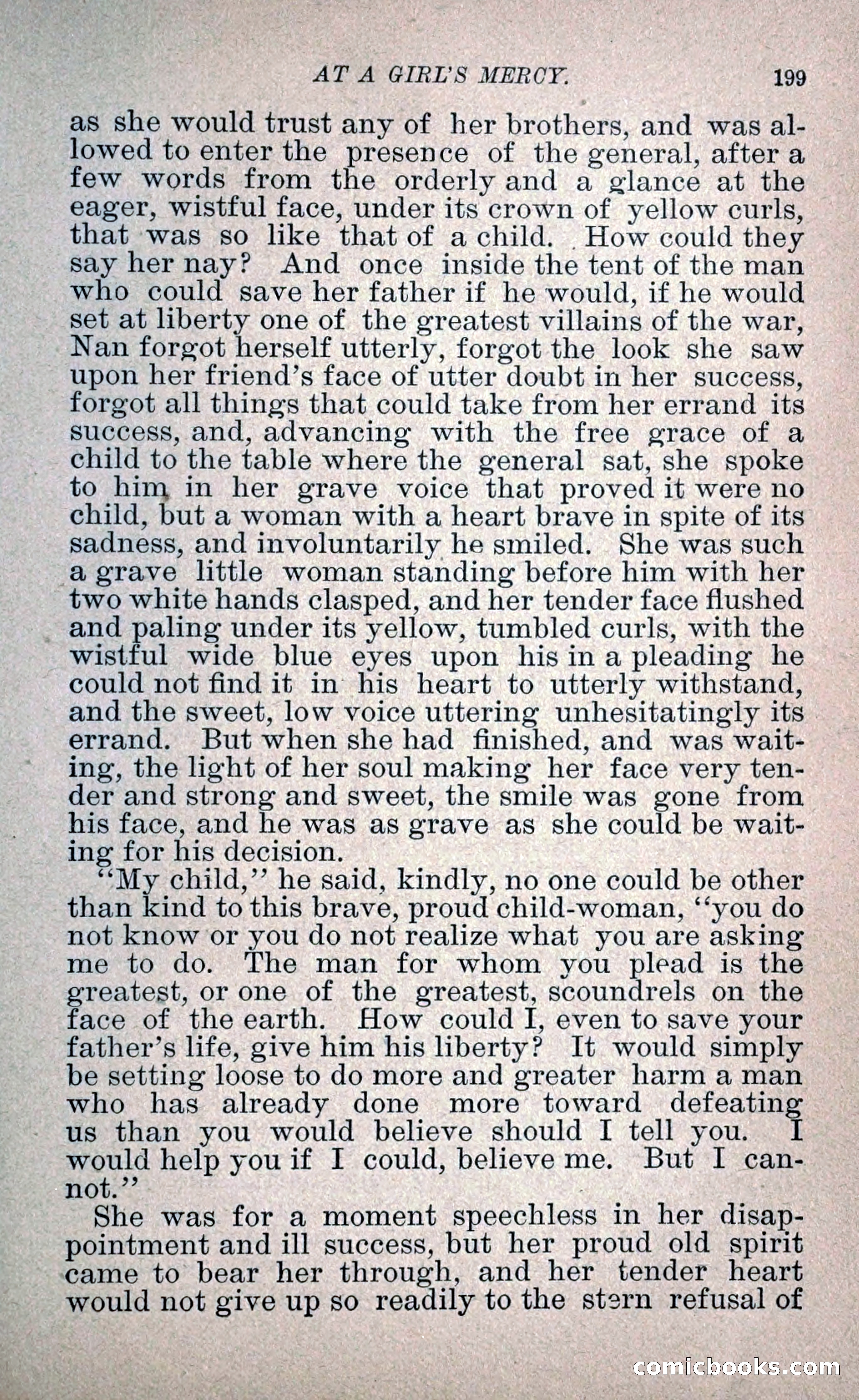 At a Girl's Mercy, or, The Fortunes of War — page 210 of 253