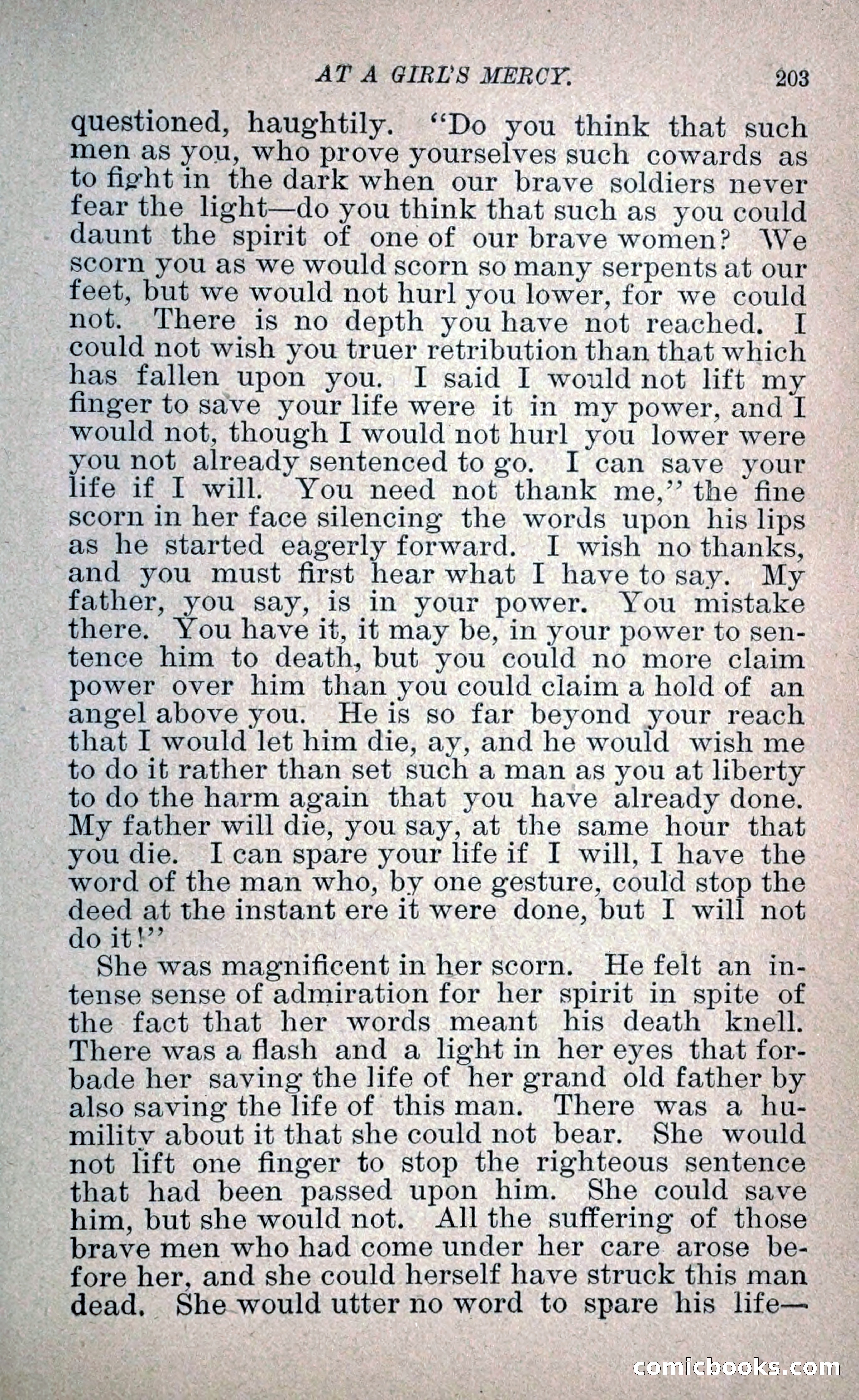 At a Girl's Mercy, or, The Fortunes of War — page 214 of 253
