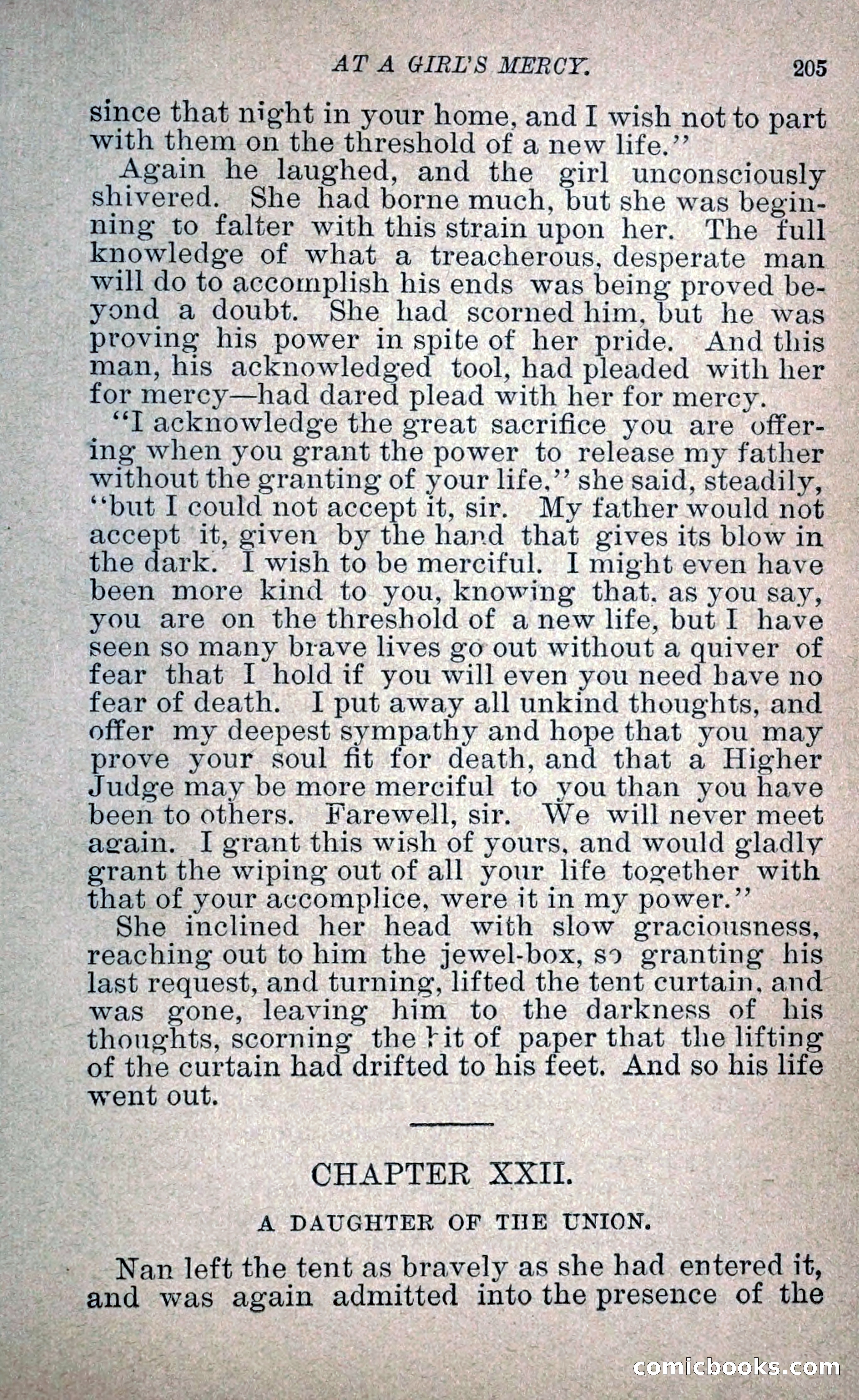 At a Girl's Mercy, or, The Fortunes of War — page 216 of 253