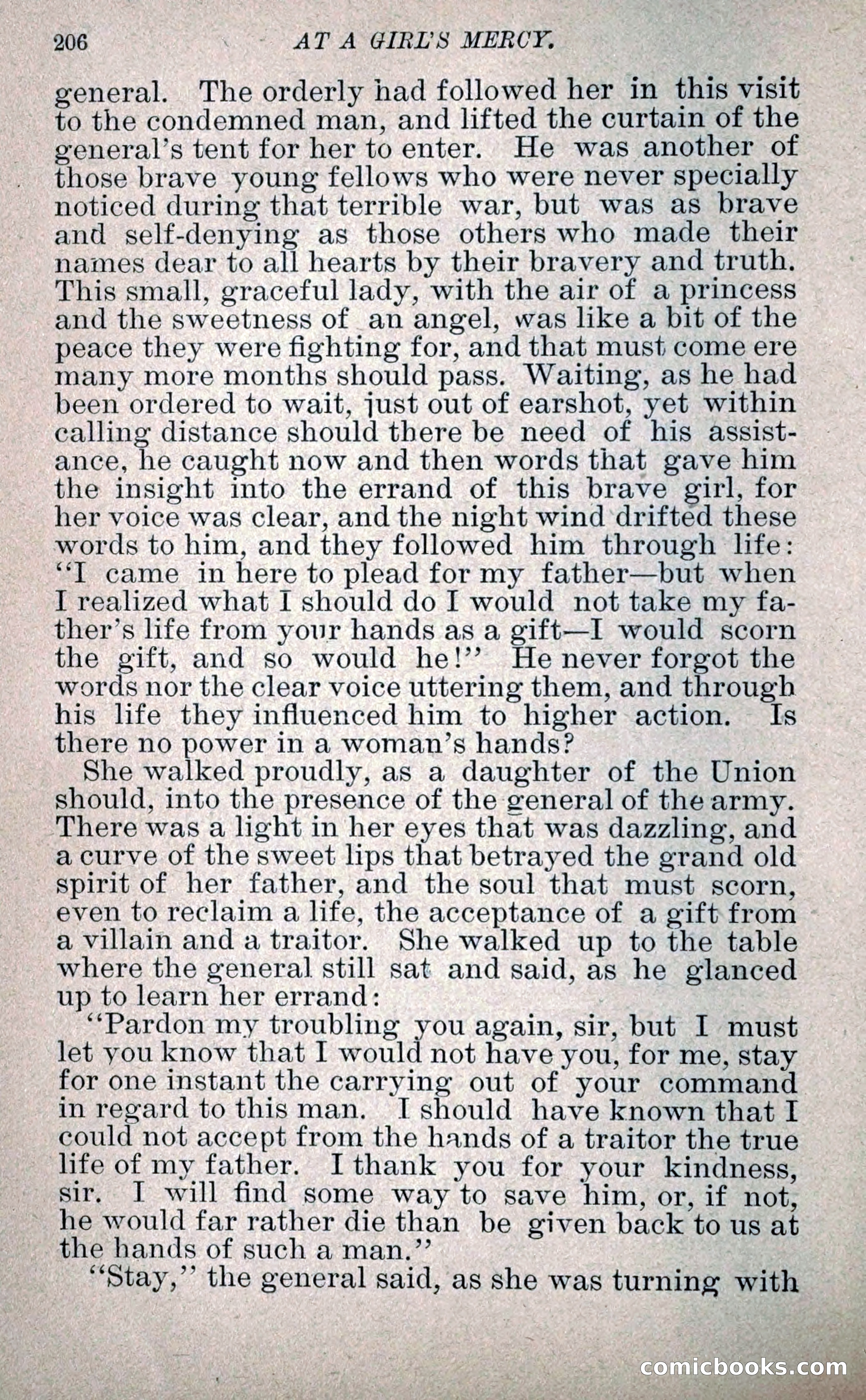 At a Girl's Mercy, or, The Fortunes of War — page 217 of 253