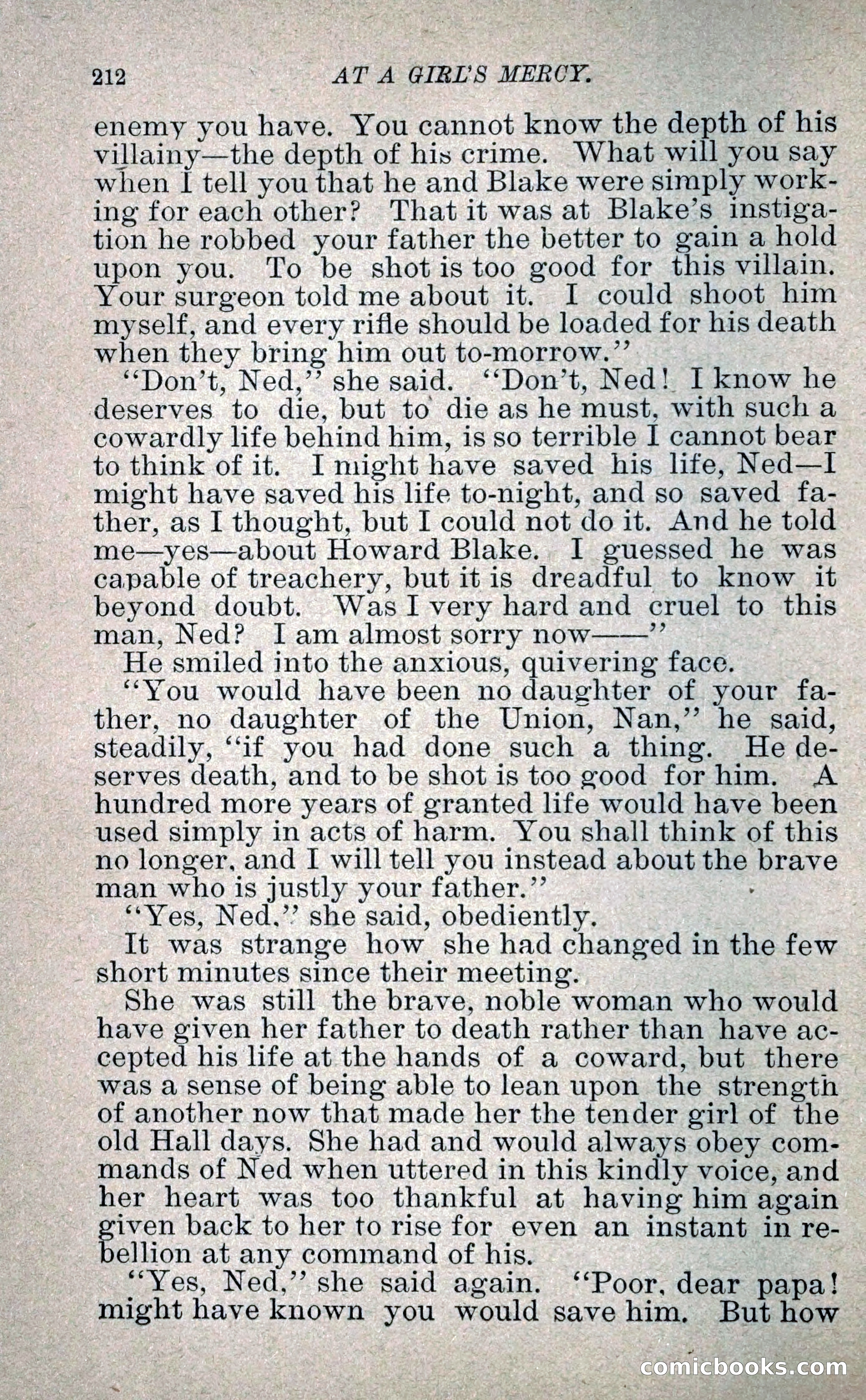 At a Girl's Mercy, or, The Fortunes of War — page 223 of 253
