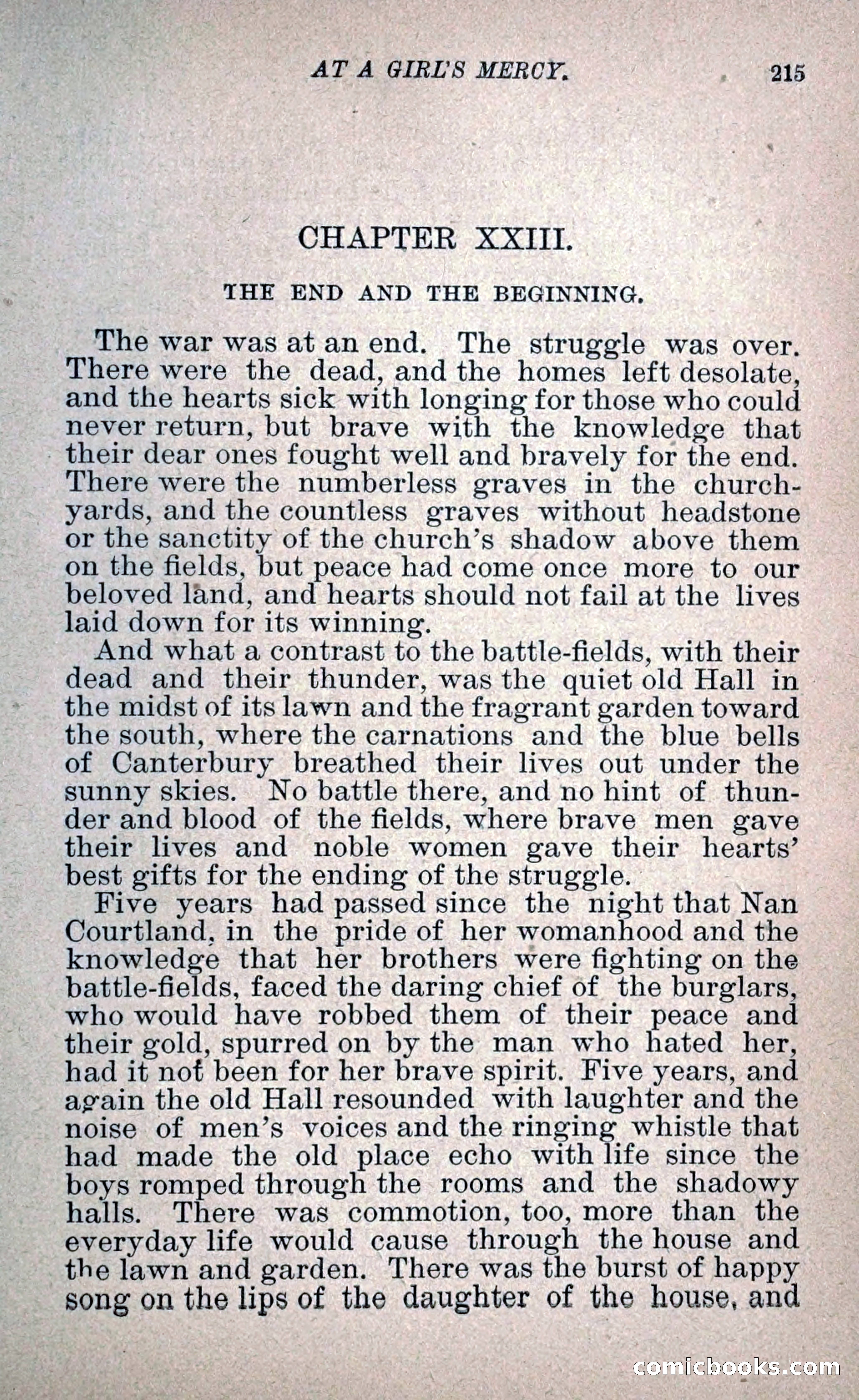 At a Girl's Mercy, or, The Fortunes of War — page 226 of 253