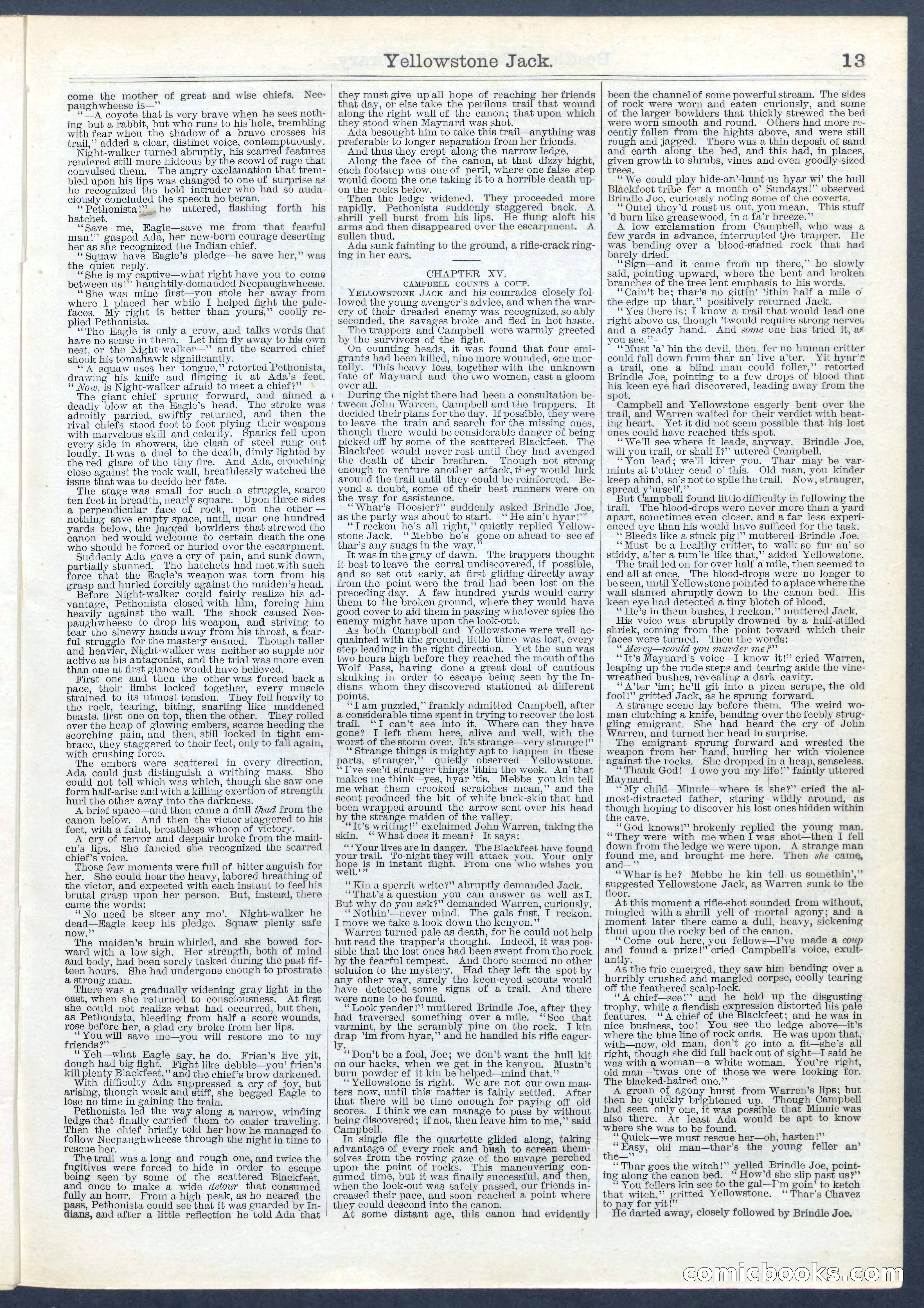 Beadle's Half Dime Library — page 13 of 16