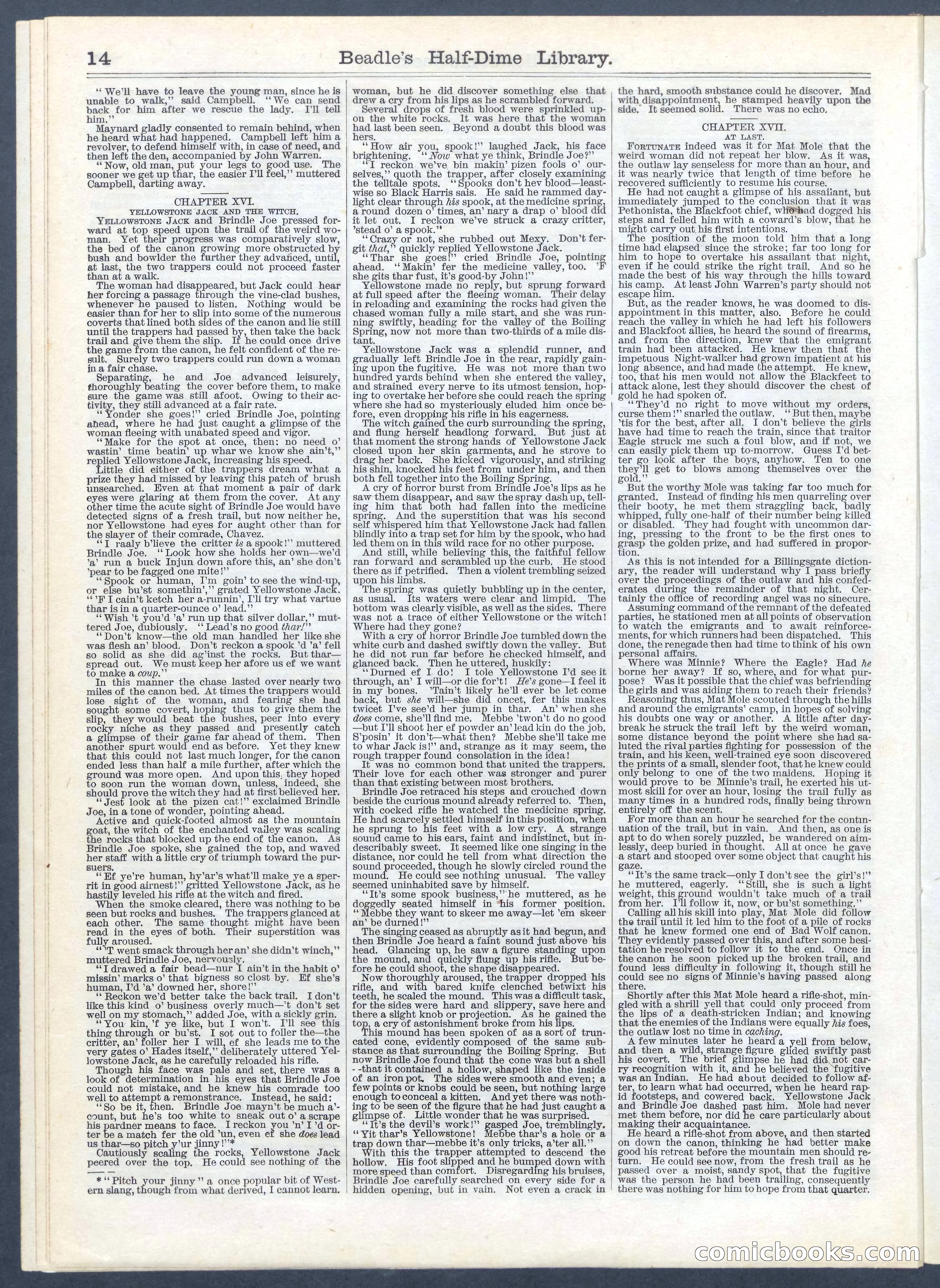 Beadle's Half Dime Library — page 14 of 16