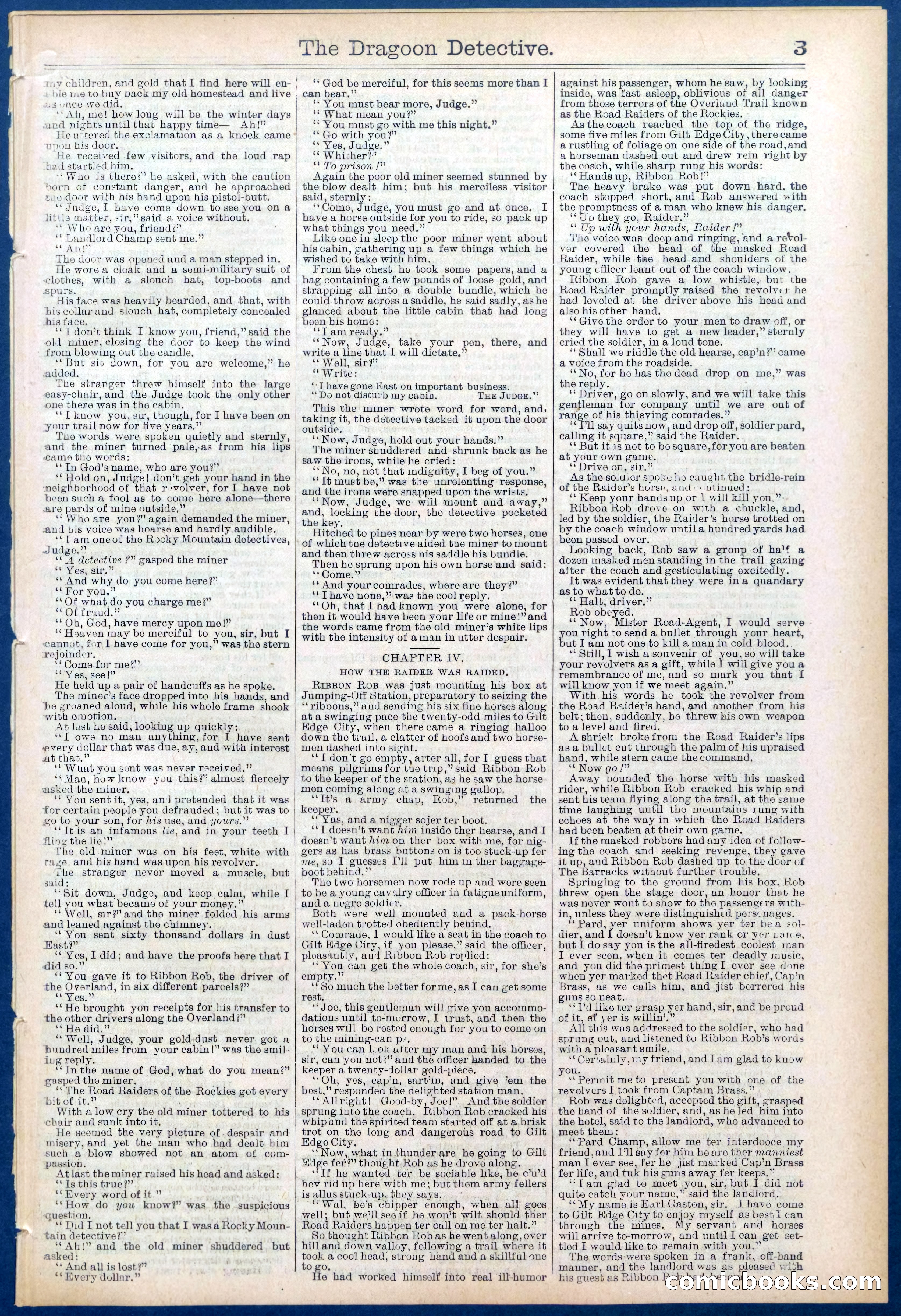 The Dragoon Detective; Or, A Man of Destiny — page 3 of 32
