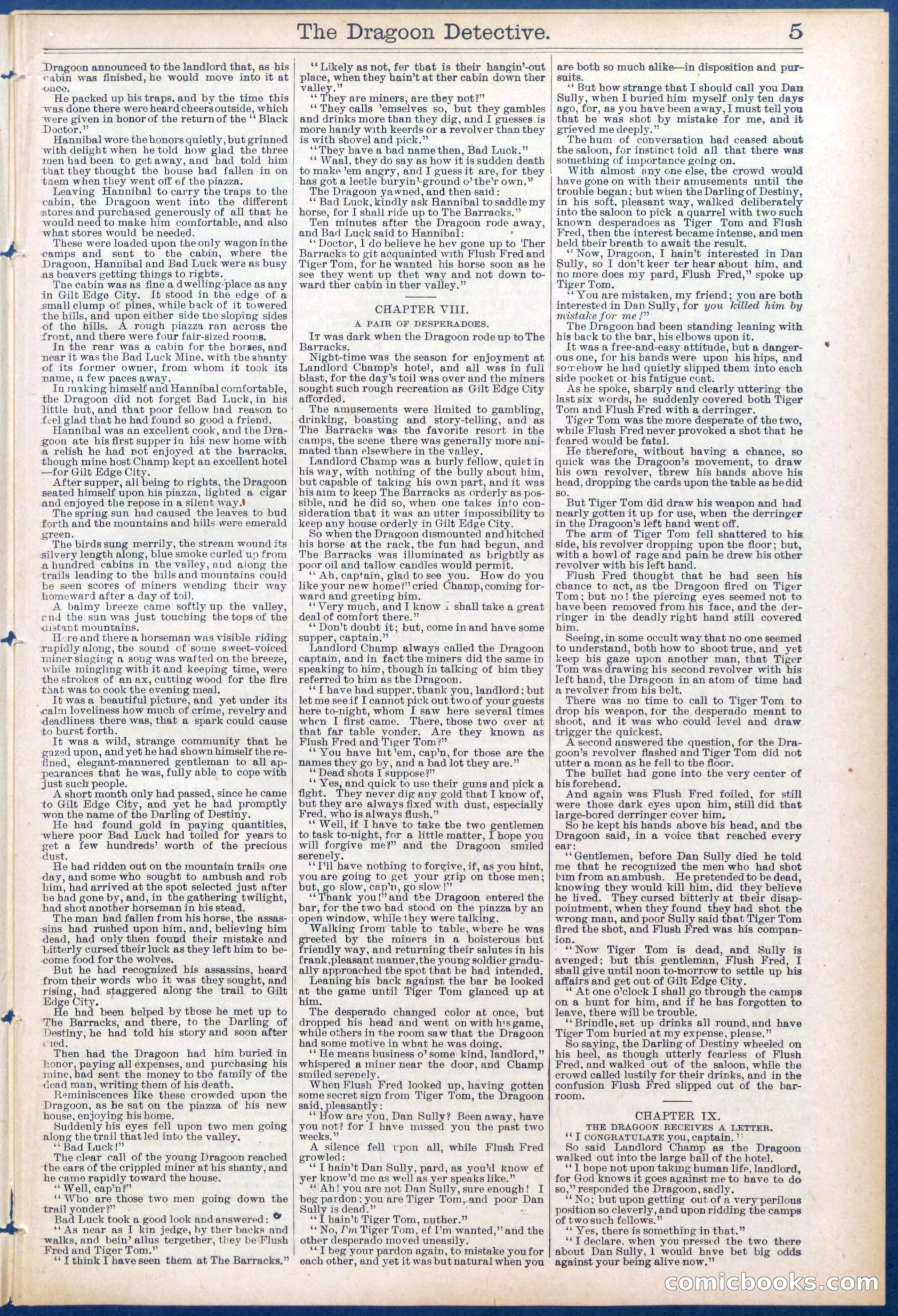 The Dragoon Detective; Or, A Man of Destiny — page 5 of 32
