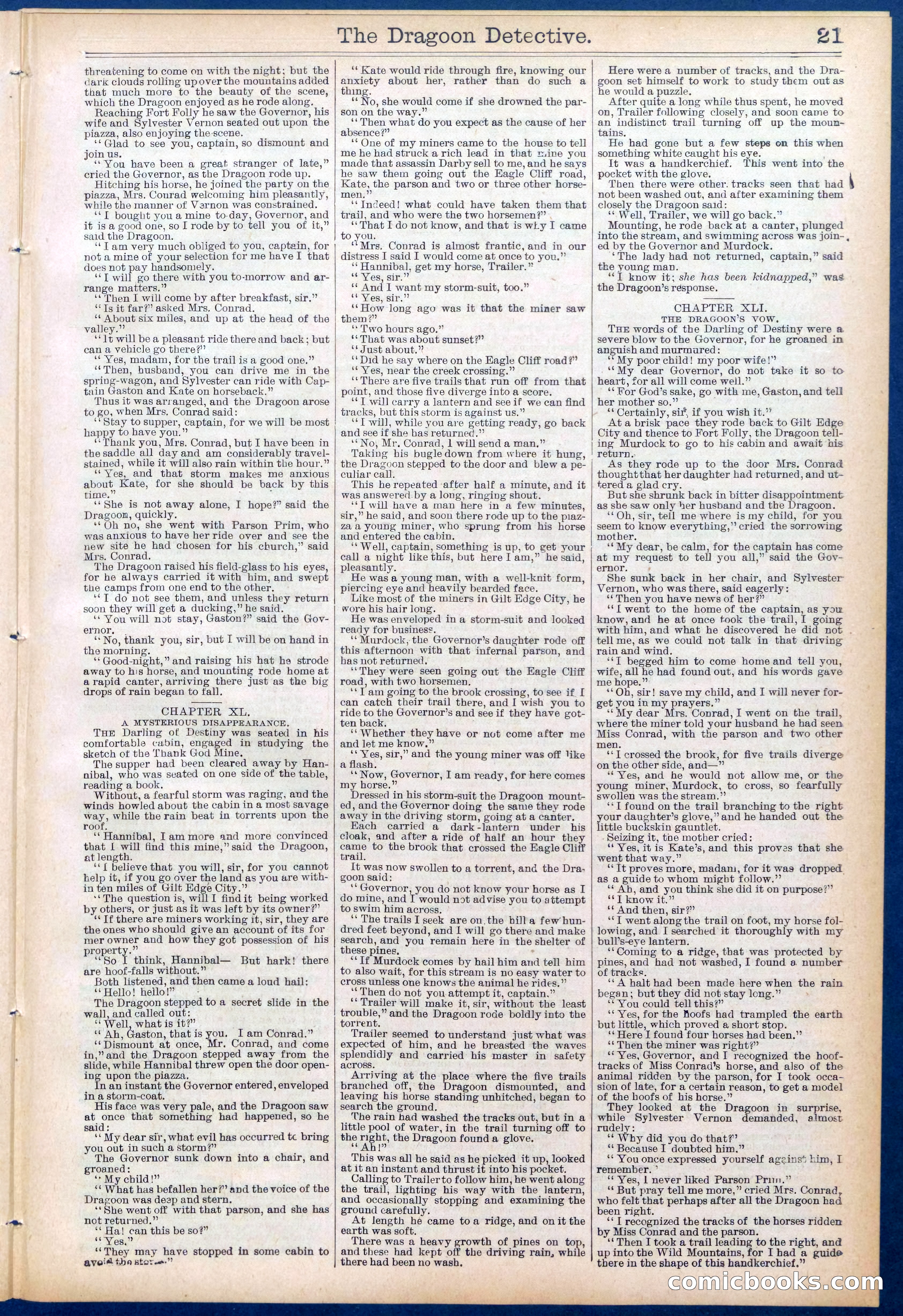 The Dragoon Detective; Or, A Man of Destiny — page 21 of 32