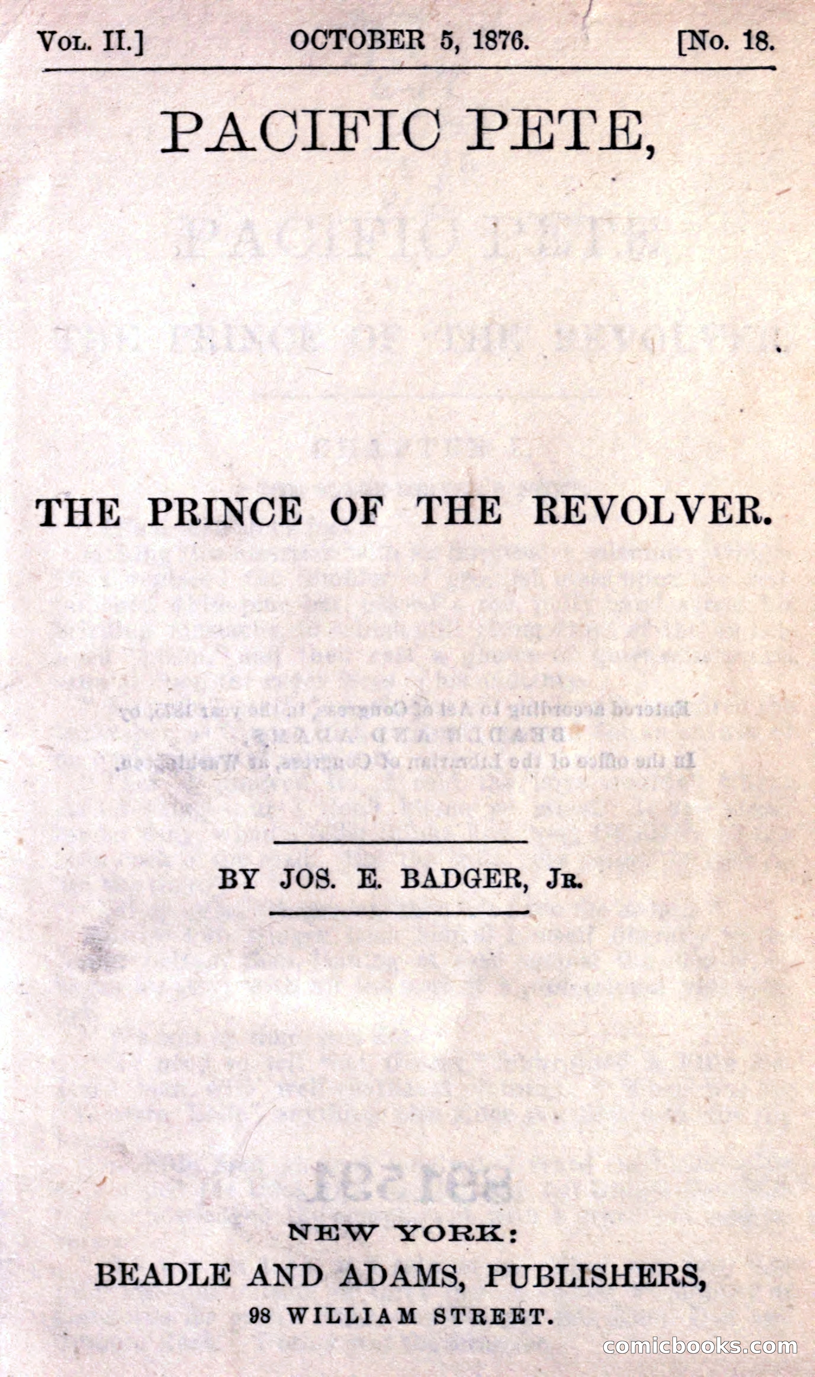 Beadle's Dime Library — page 7 of 21