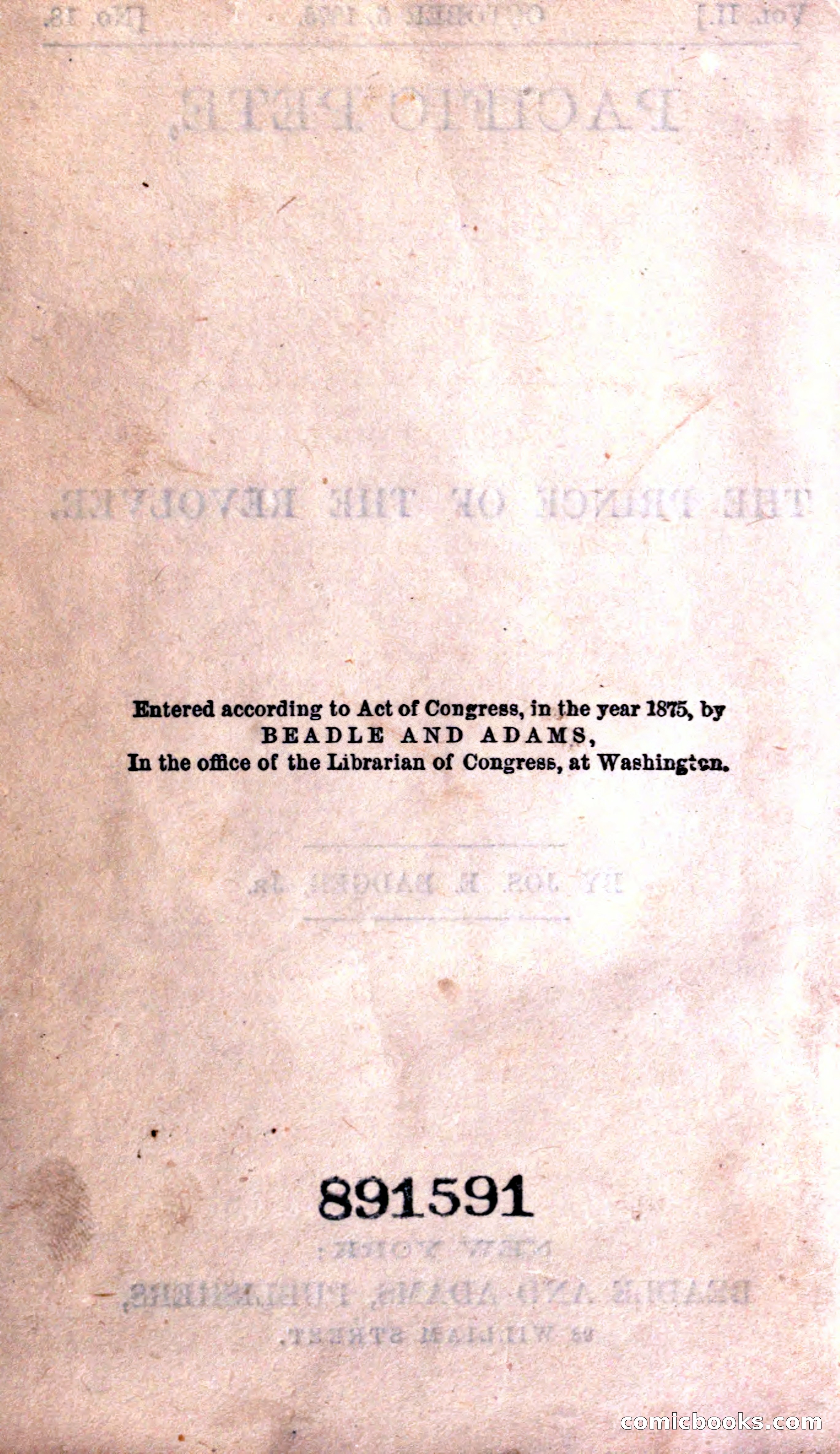 Beadle's Dime Library — page 8 of 21
