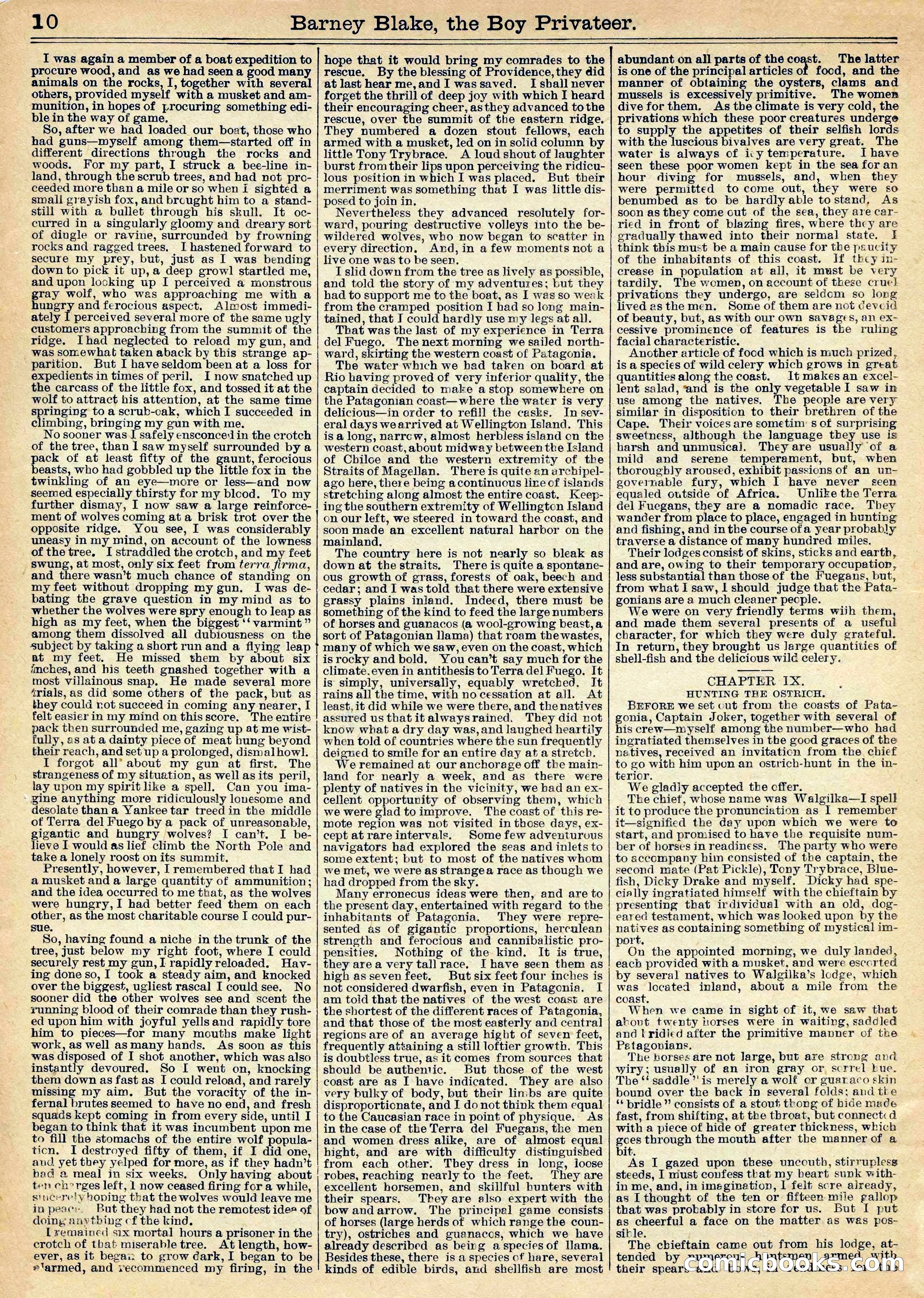 Beadle's Half Dime Library: Barney Blake, the Boy Privateer — page 10 of 16