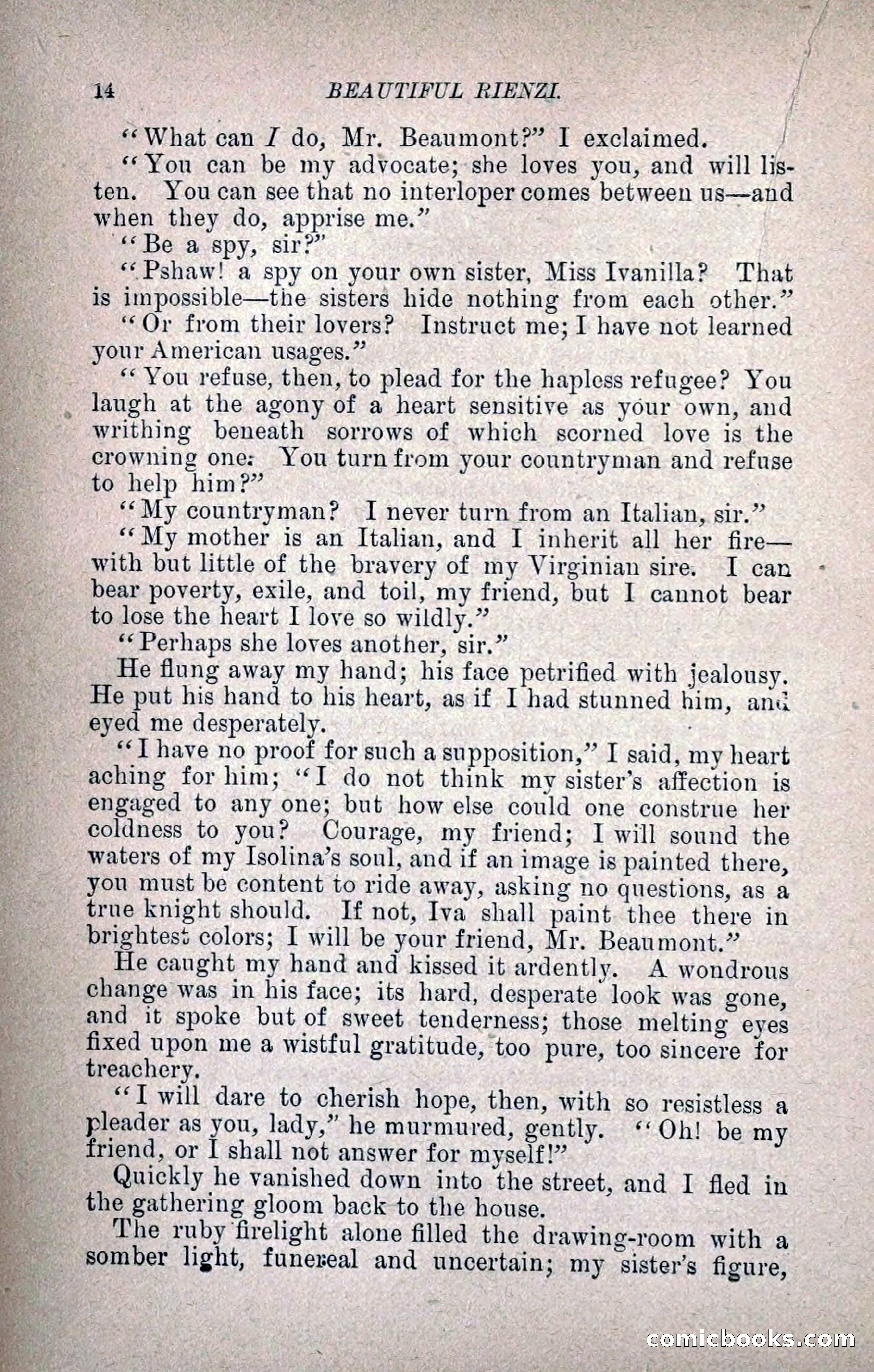 Beautiful Rienzi; or, The Secret Vendetta — page 21 of 299