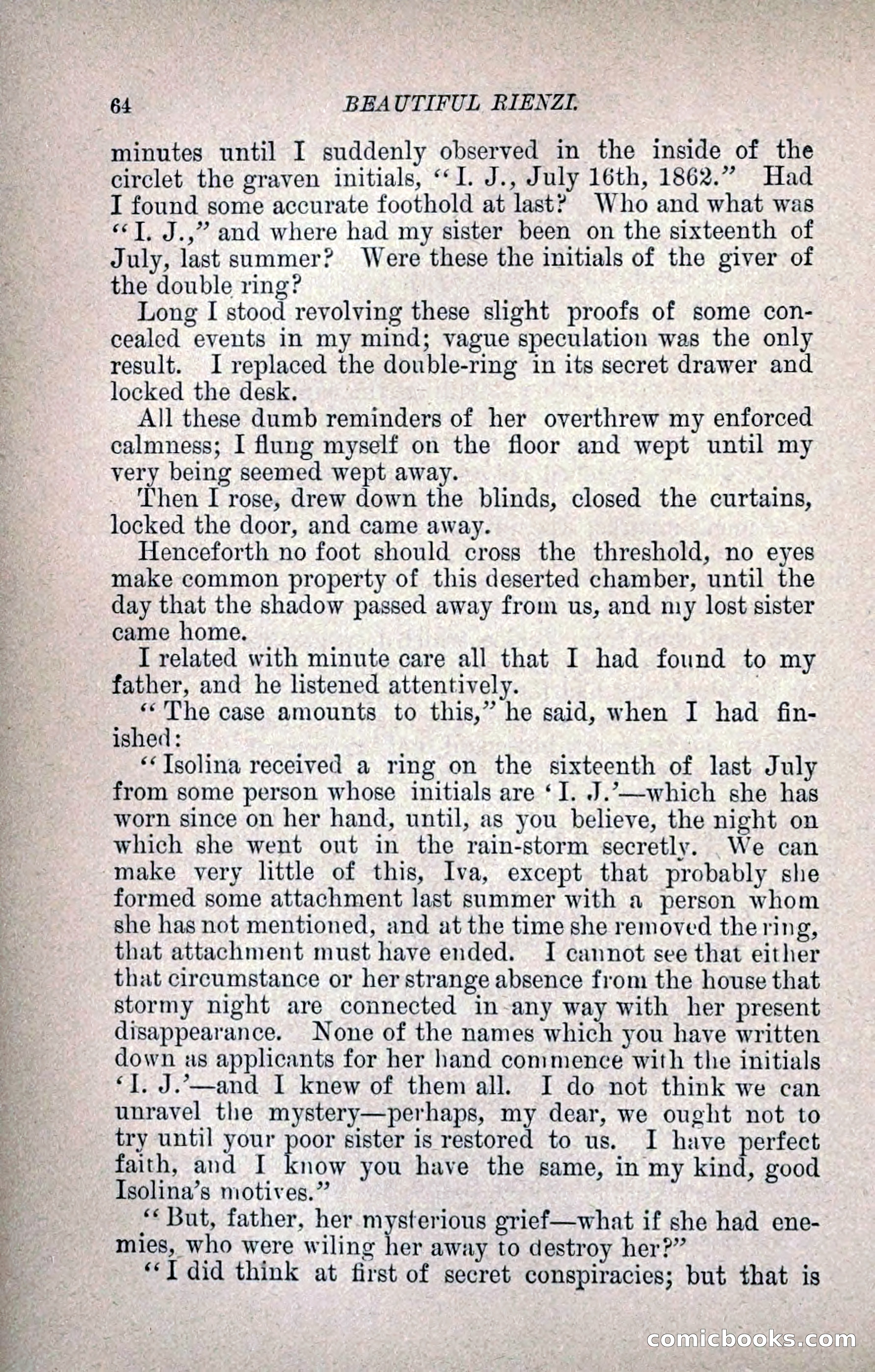 Beautiful Rienzi; or, The Secret Vendetta — page 71 of 299