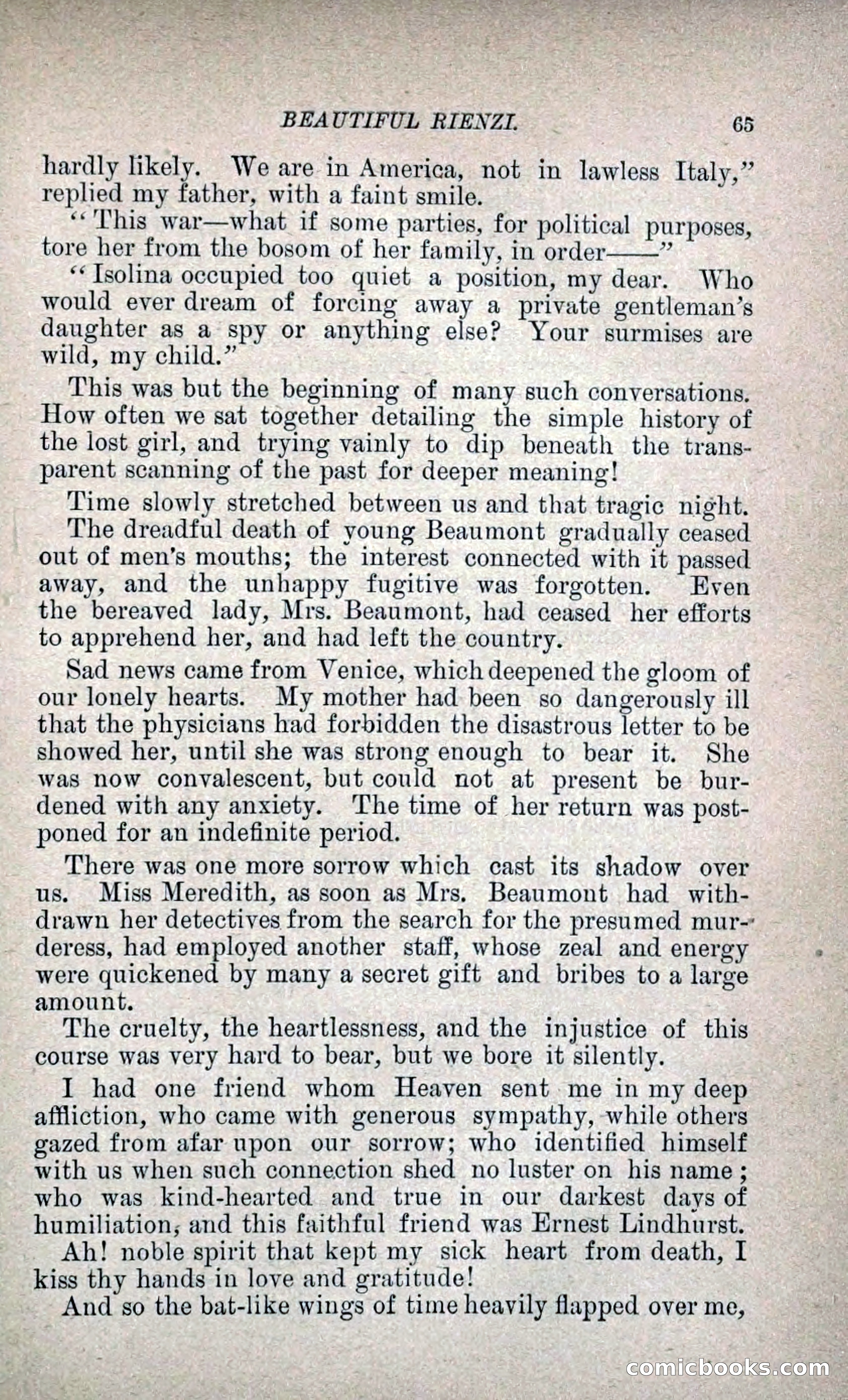 Beautiful Rienzi; or, The Secret Vendetta — page 72 of 299