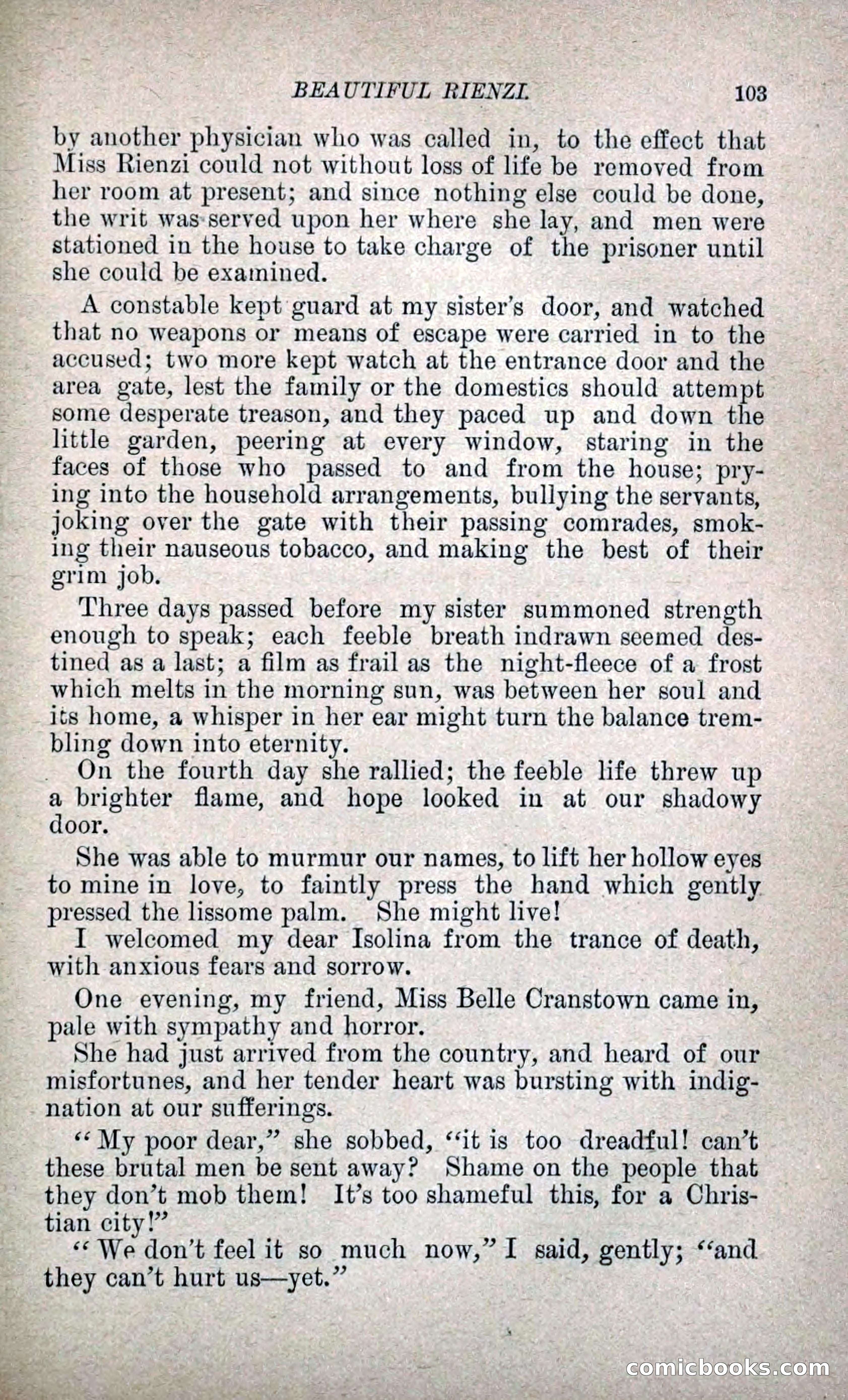 Beautiful Rienzi; or, The Secret Vendetta — page 110 of 299