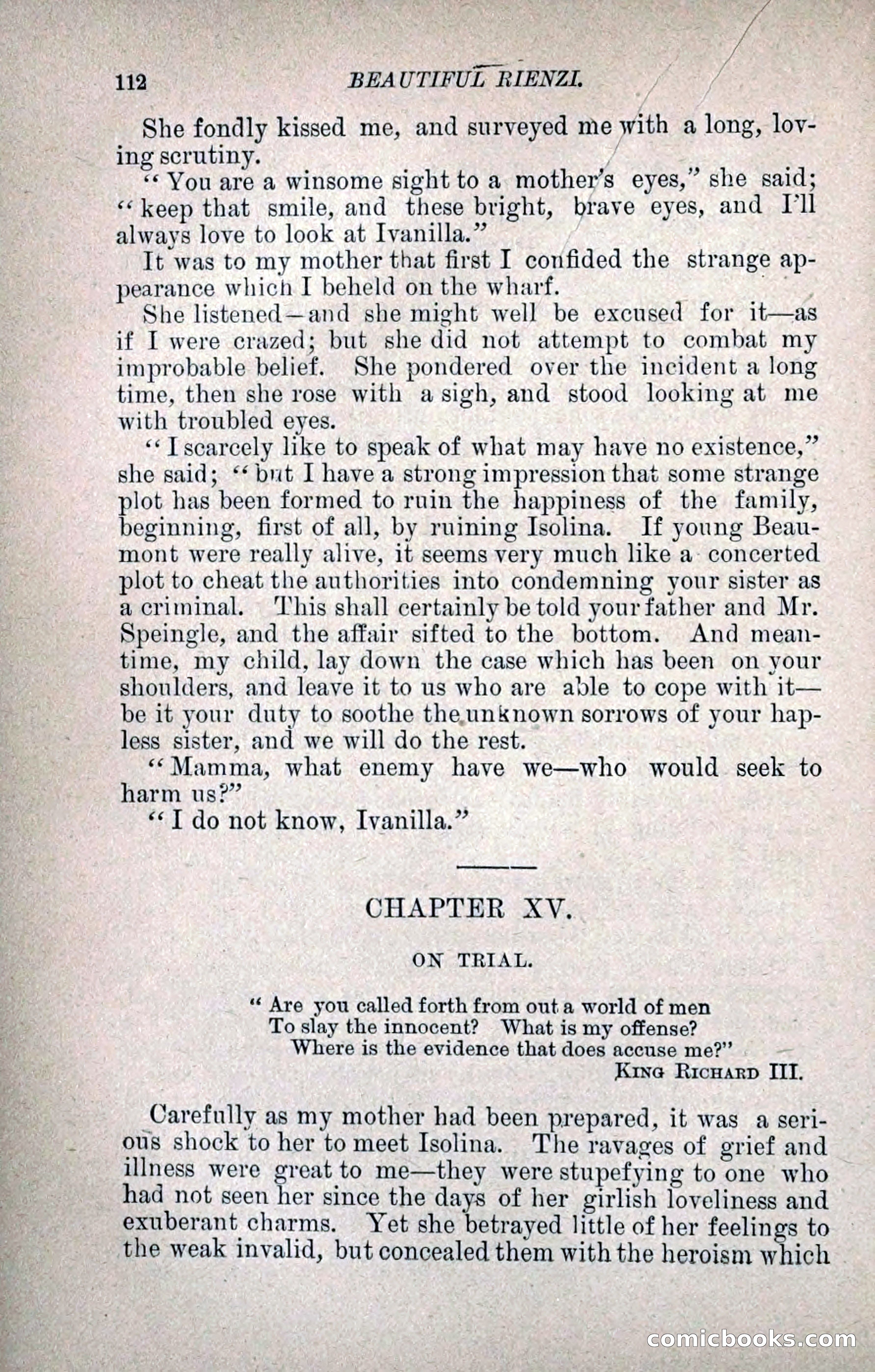 Beautiful Rienzi; or, The Secret Vendetta — page 119 of 299