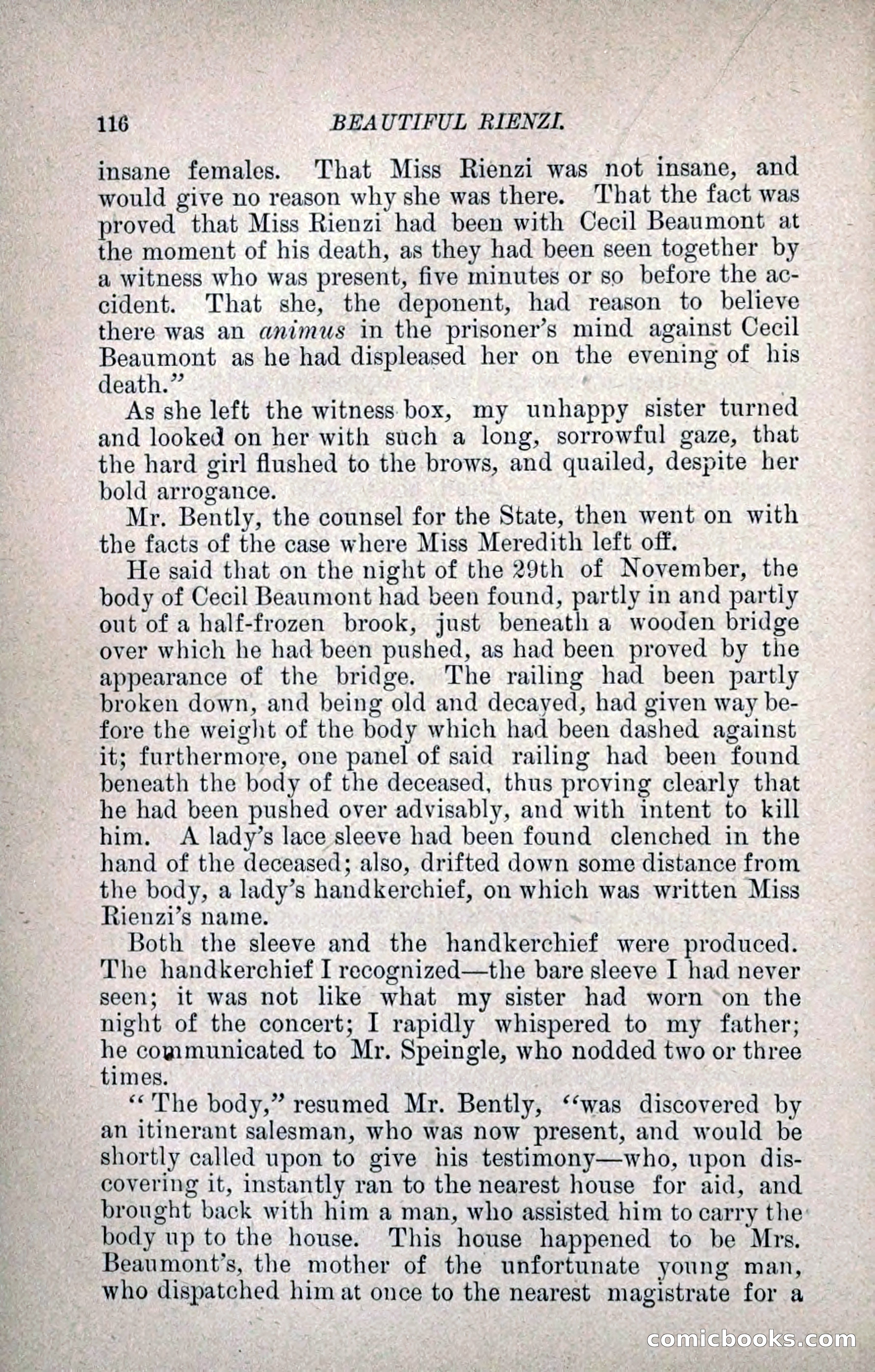 Beautiful Rienzi; or, The Secret Vendetta — page 123 of 299