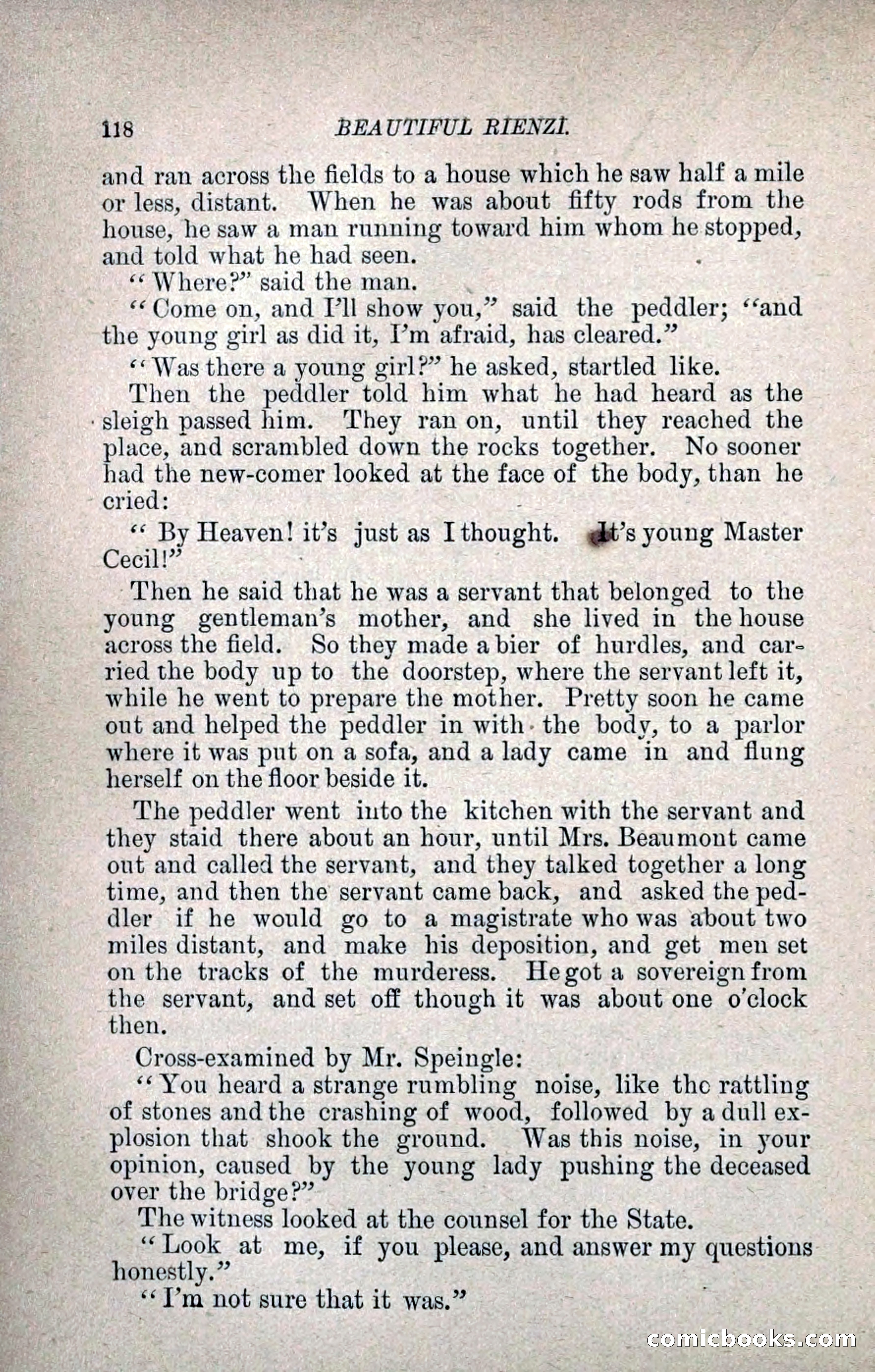 Beautiful Rienzi; or, The Secret Vendetta — page 125 of 299