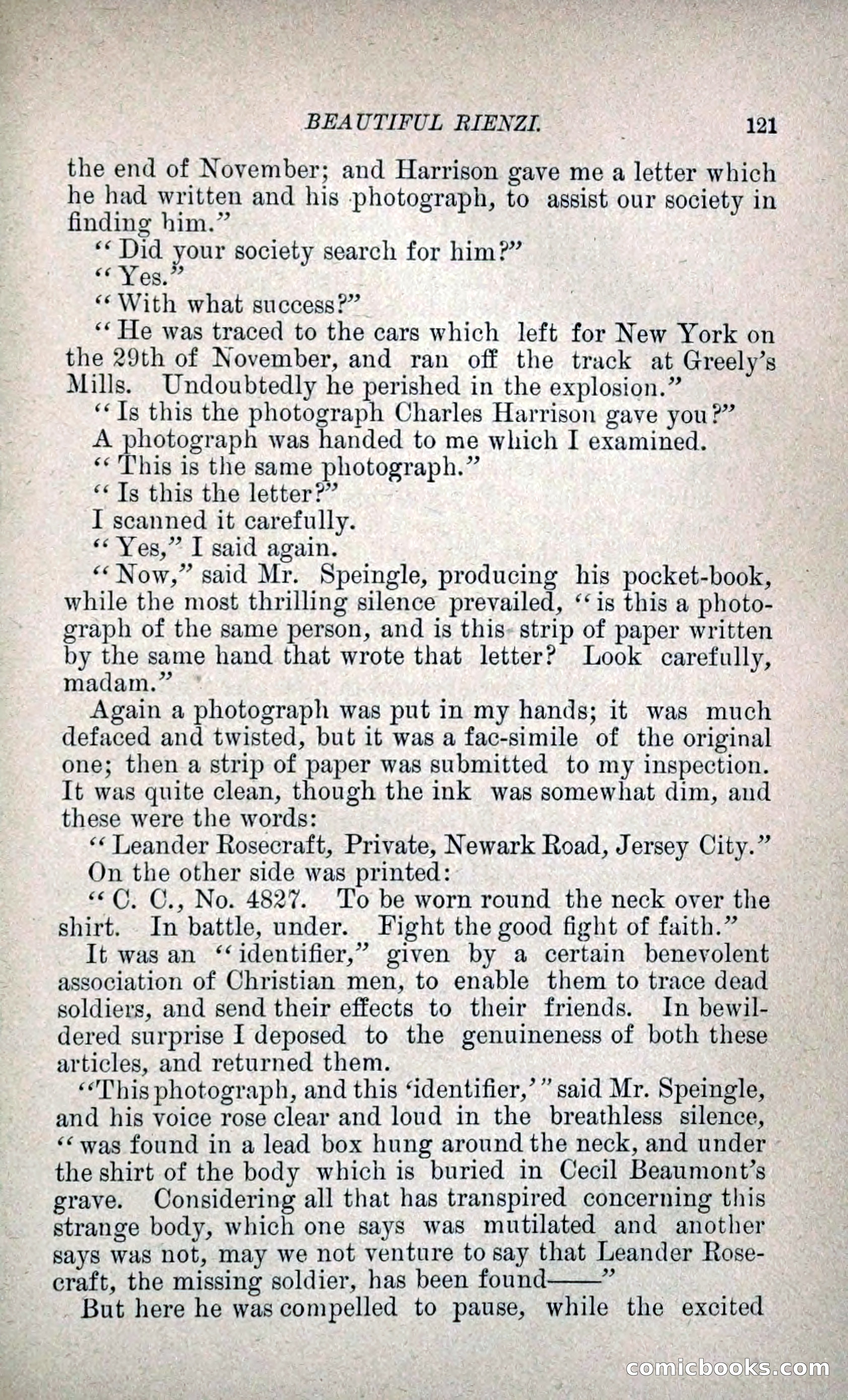 Beautiful Rienzi; or, The Secret Vendetta — page 128 of 299
