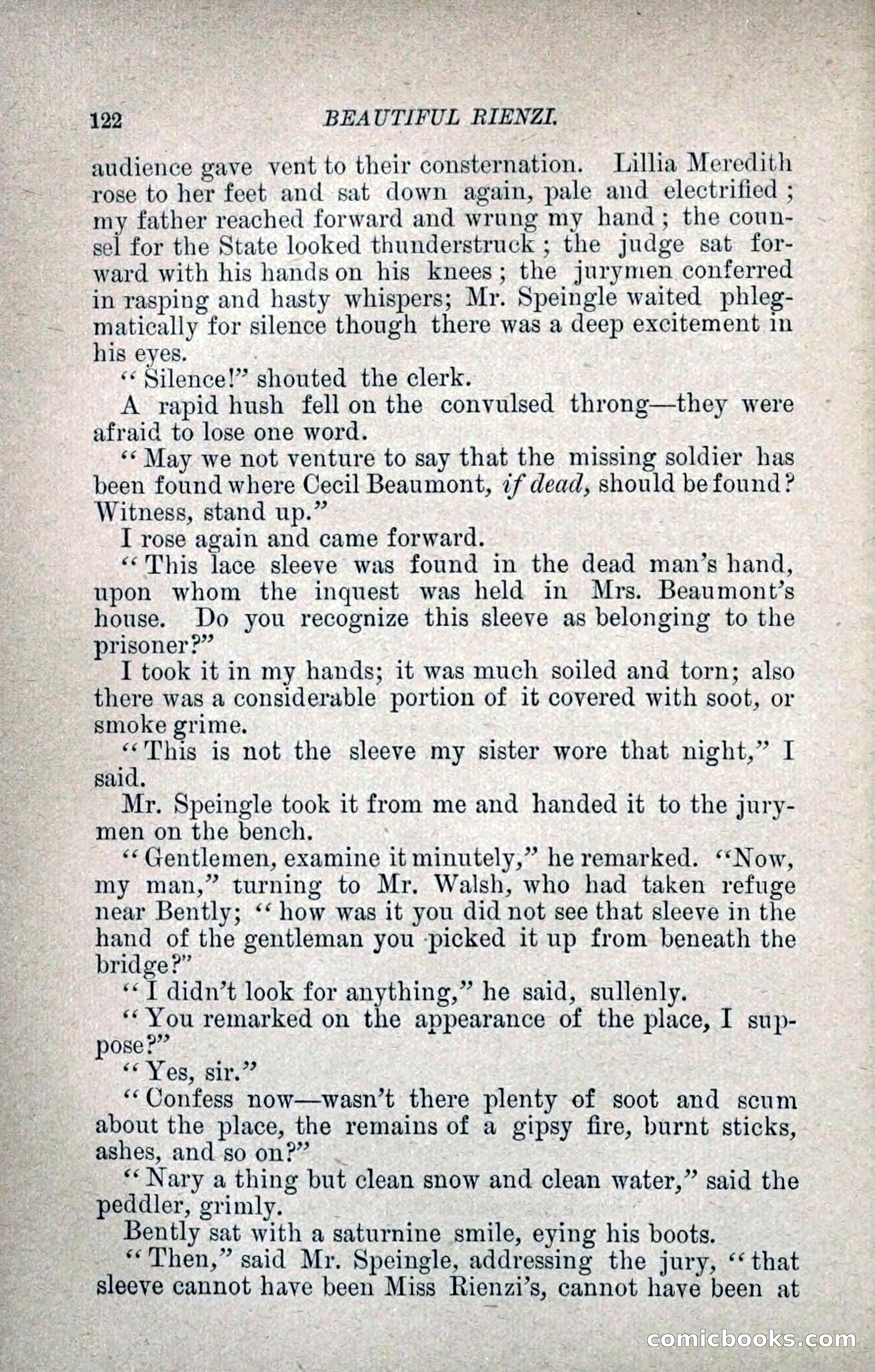 Beautiful Rienzi; or, The Secret Vendetta — page 129 of 299