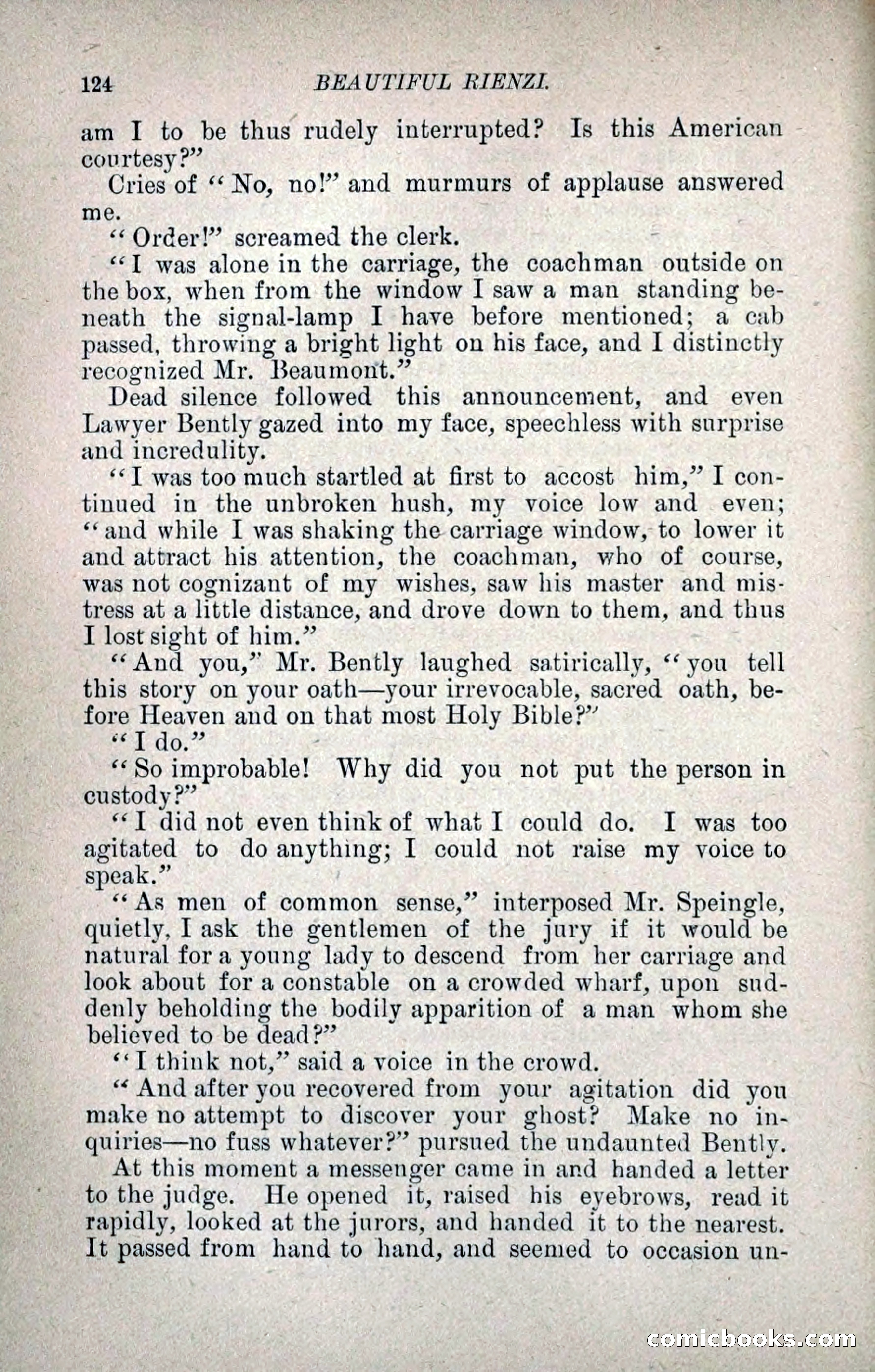 Beautiful Rienzi; or, The Secret Vendetta — page 131 of 299