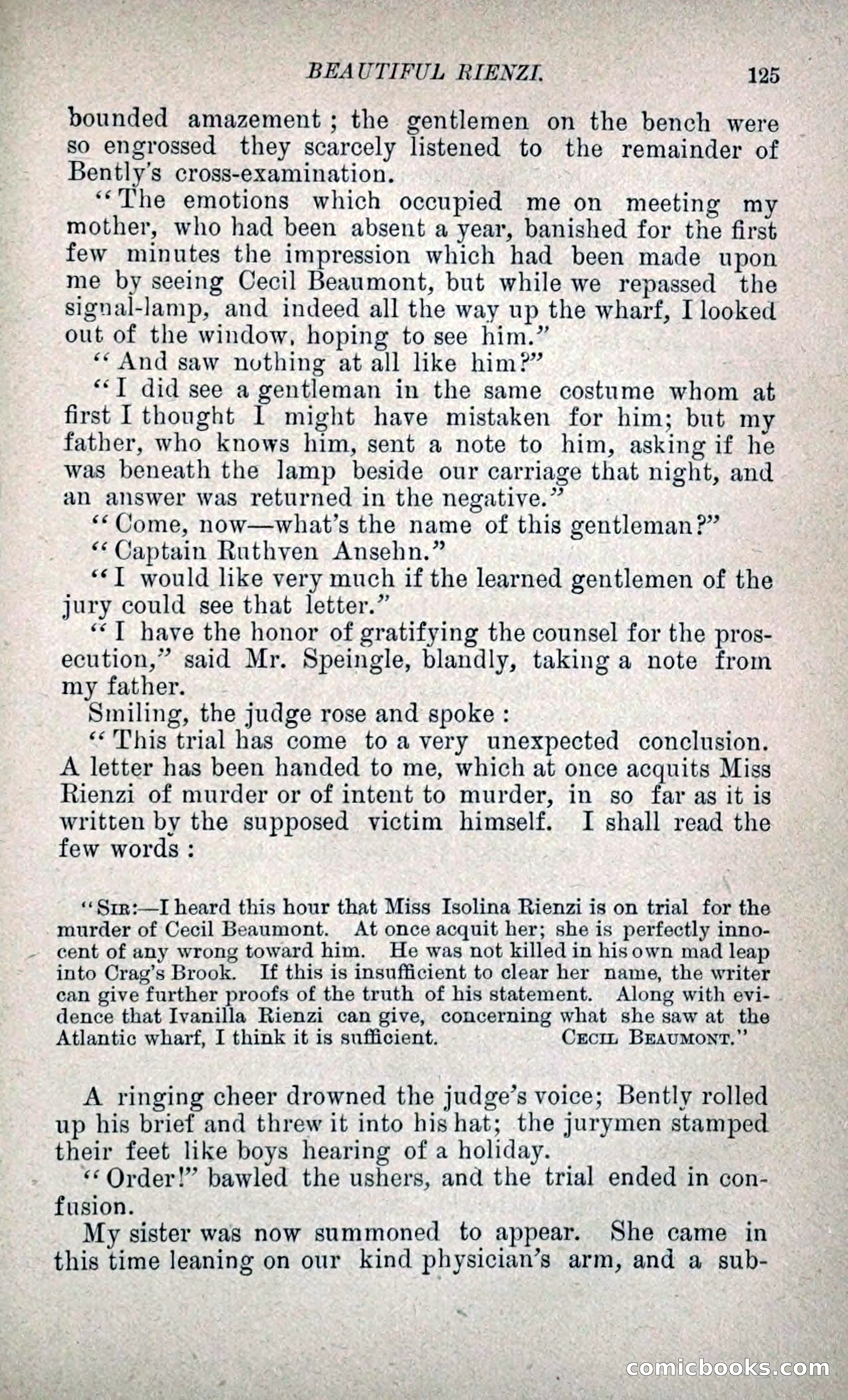 Beautiful Rienzi; or, The Secret Vendetta — page 132 of 299