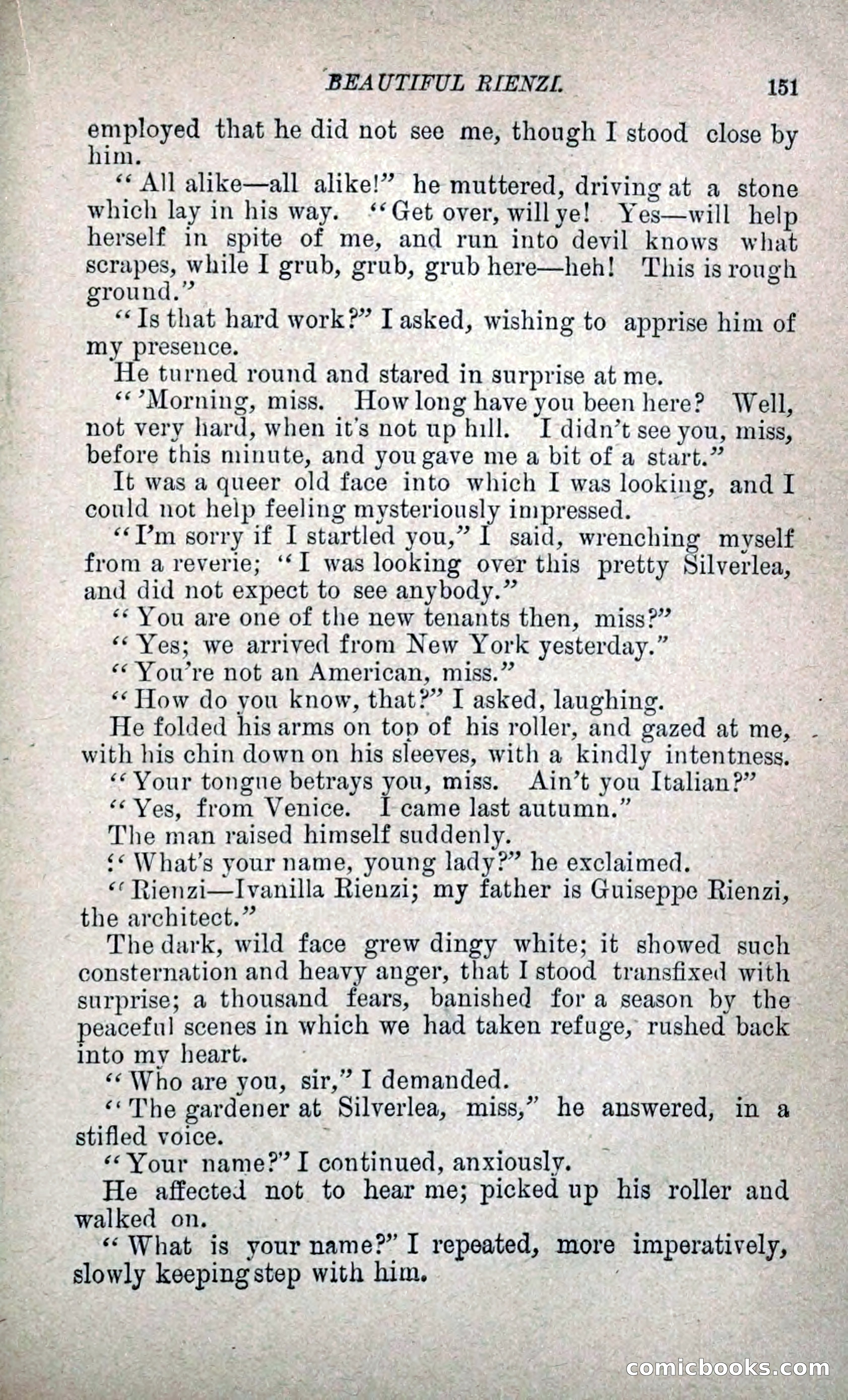 Beautiful Rienzi; or, The Secret Vendetta — page 158 of 299