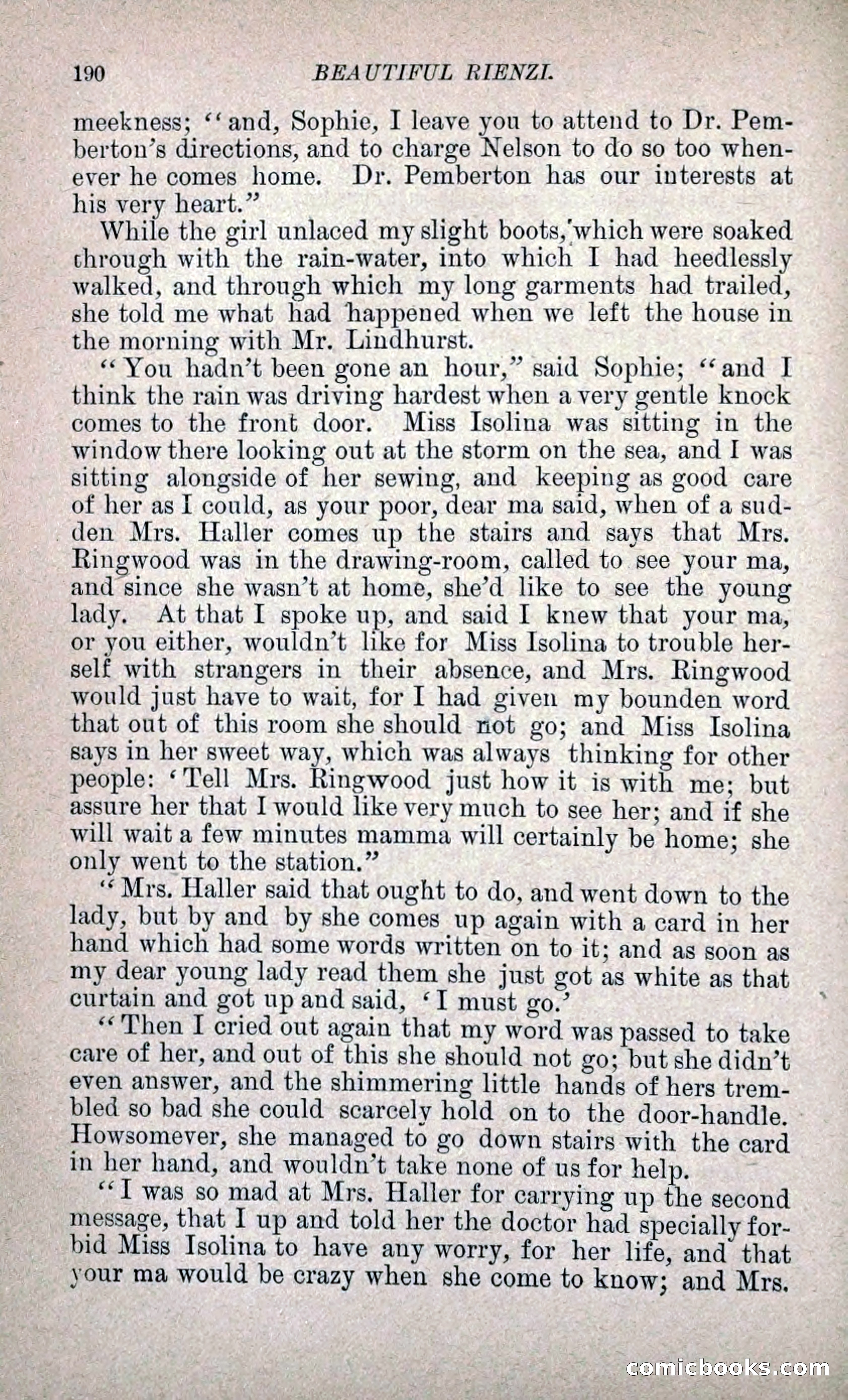 Beautiful Rienzi; or, The Secret Vendetta — page 197 of 299