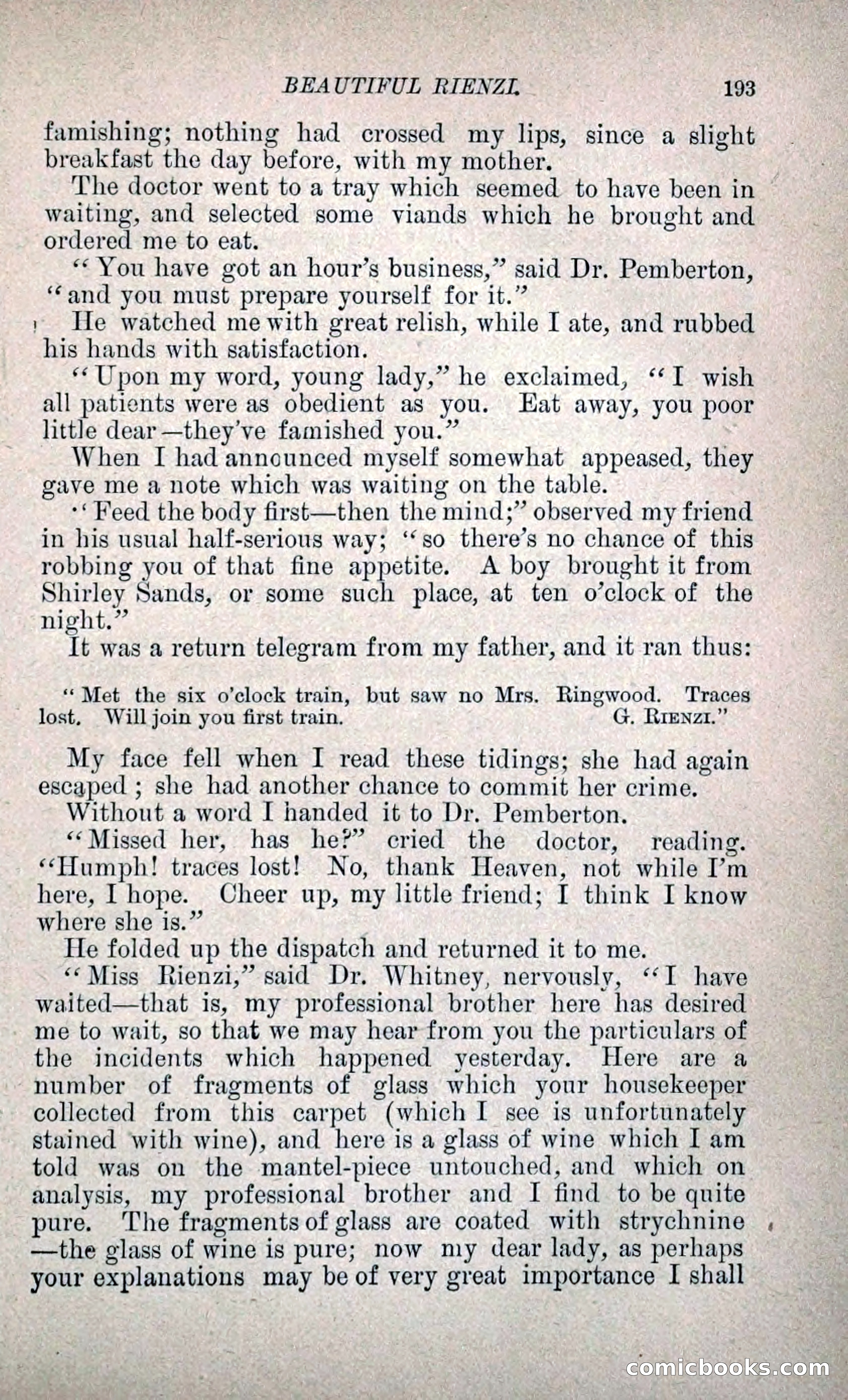 Beautiful Rienzi; or, The Secret Vendetta — page 200 of 299