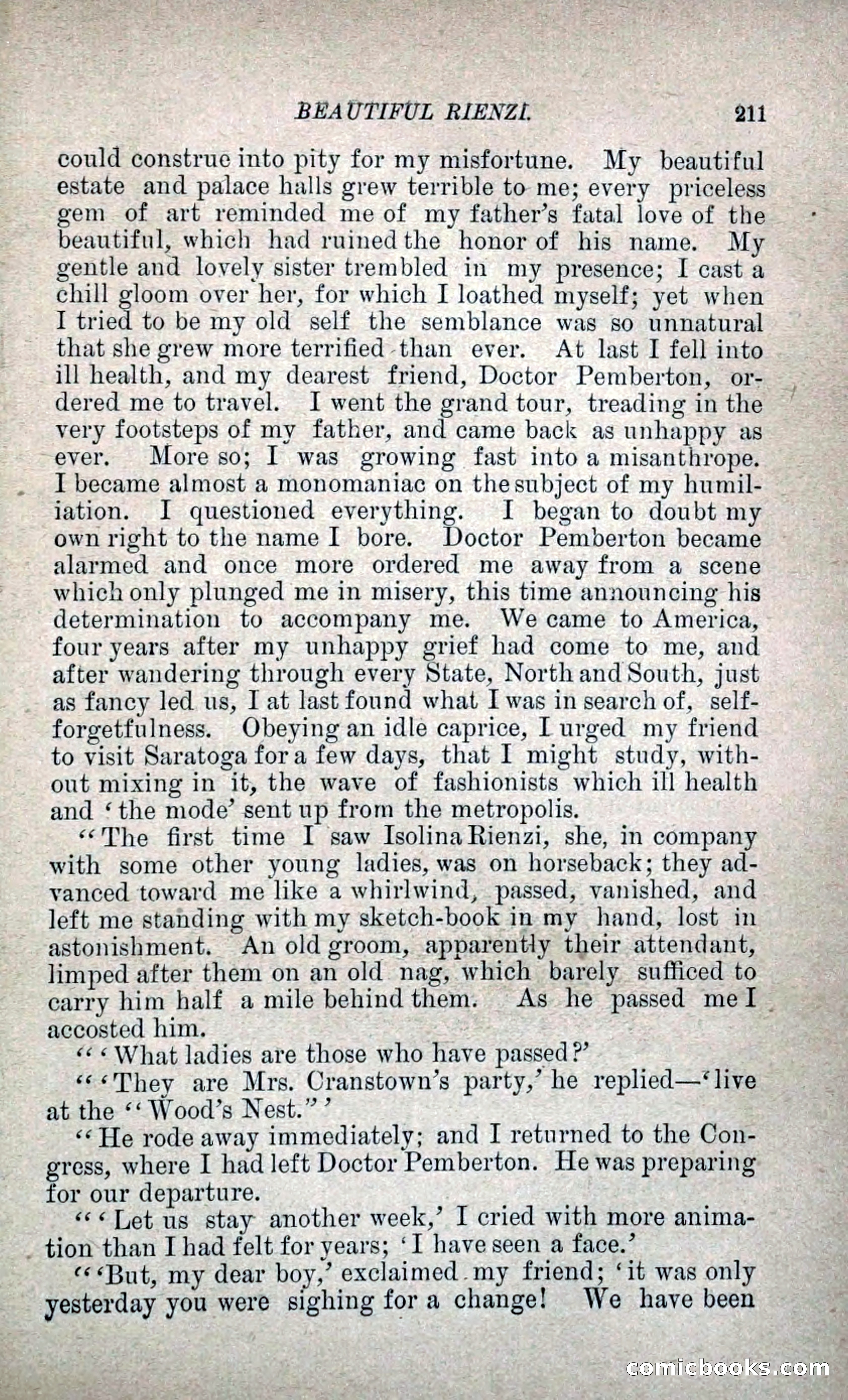 Beautiful Rienzi; or, The Secret Vendetta — page 218 of 299