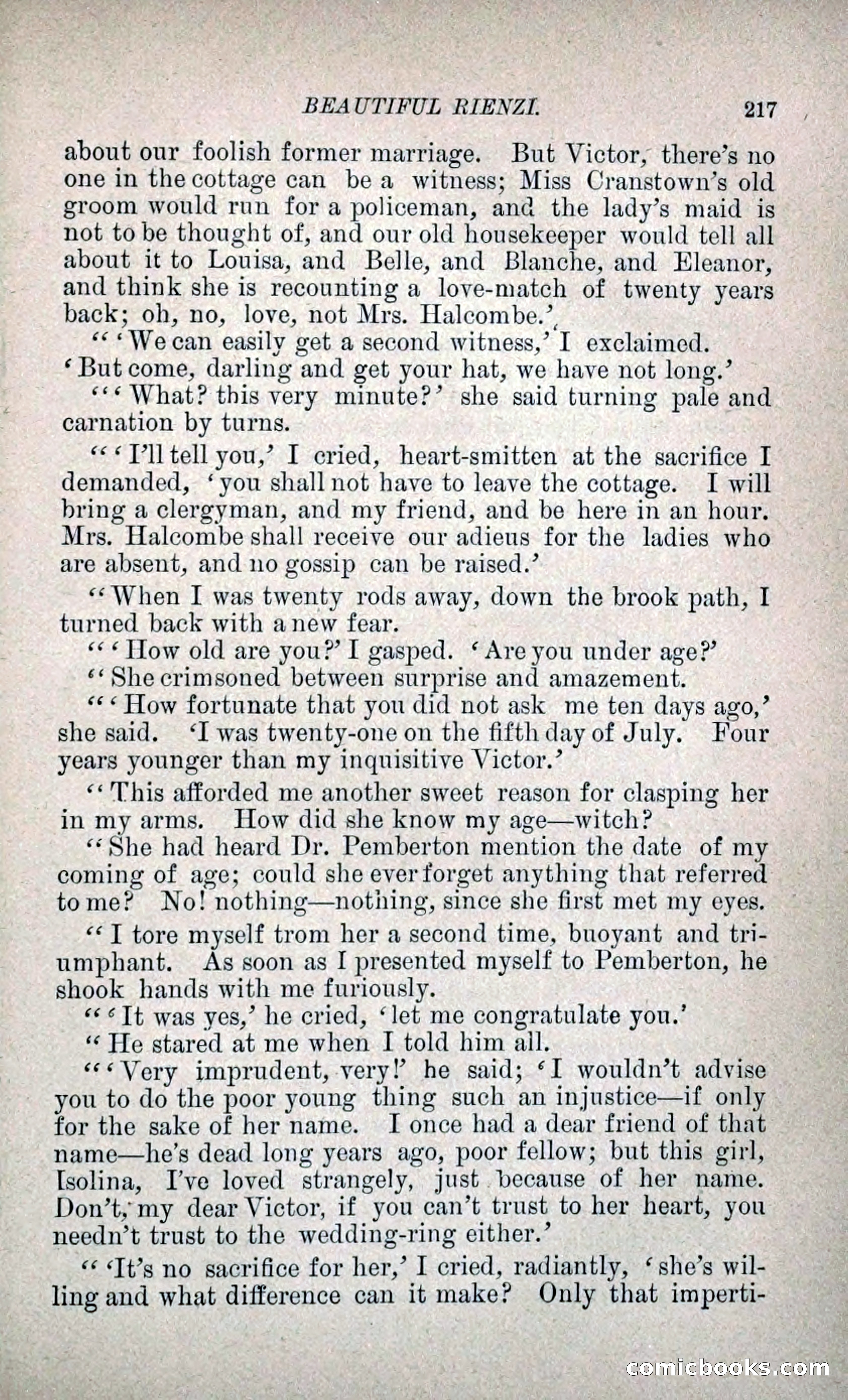 Beautiful Rienzi; or, The Secret Vendetta — page 224 of 299