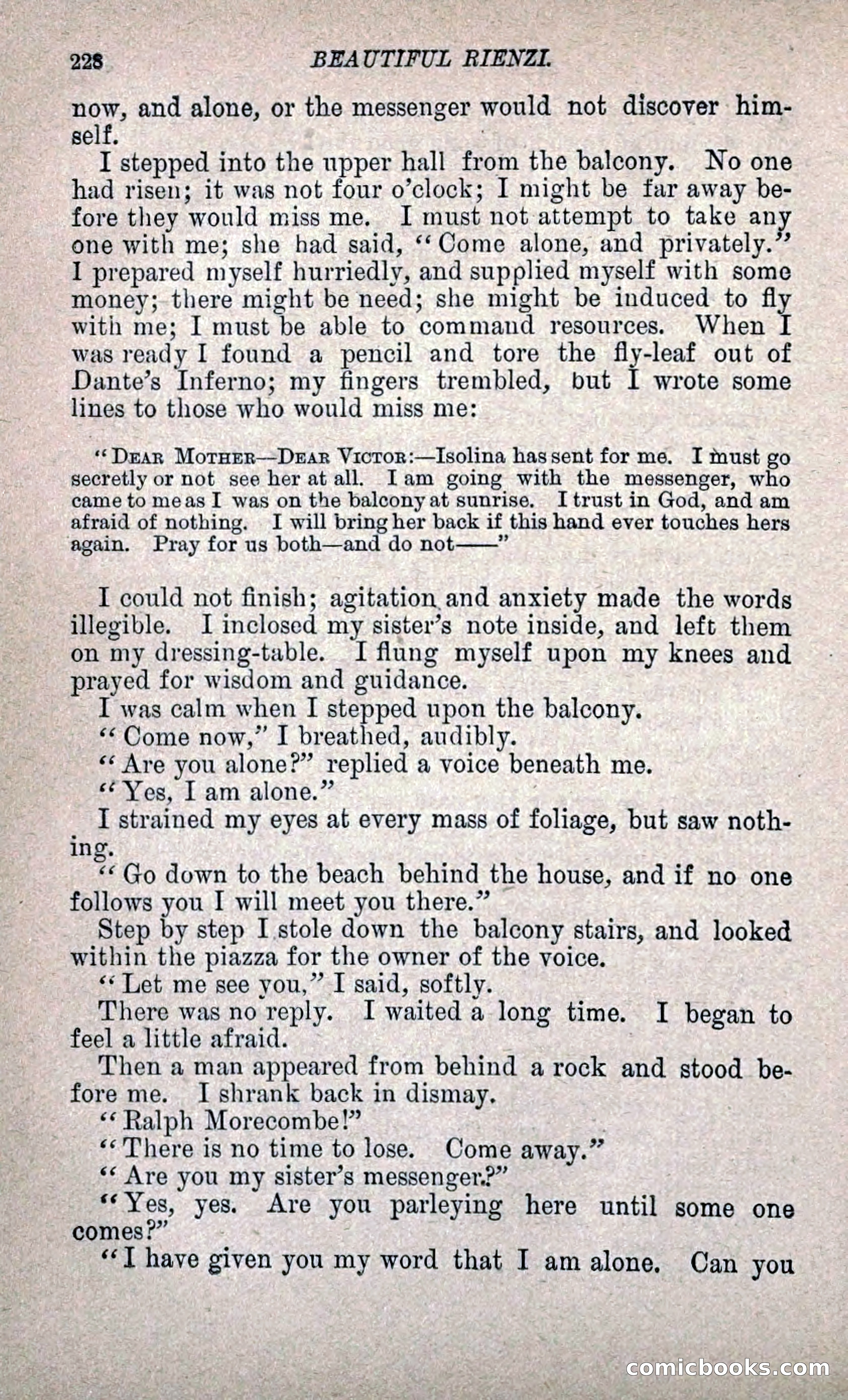 Beautiful Rienzi; or, The Secret Vendetta — page 235 of 299