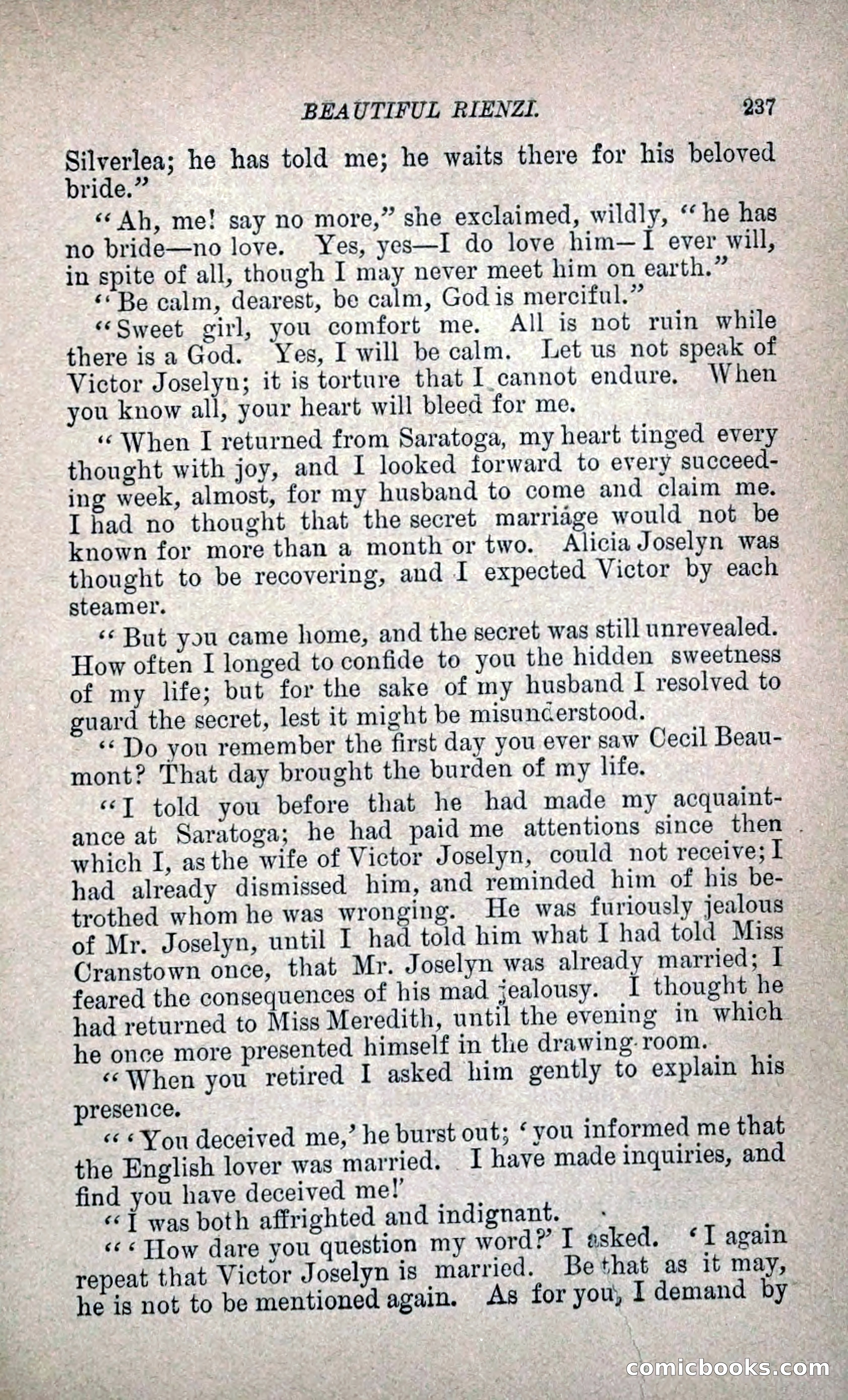 Beautiful Rienzi; or, The Secret Vendetta — page 244 of 299