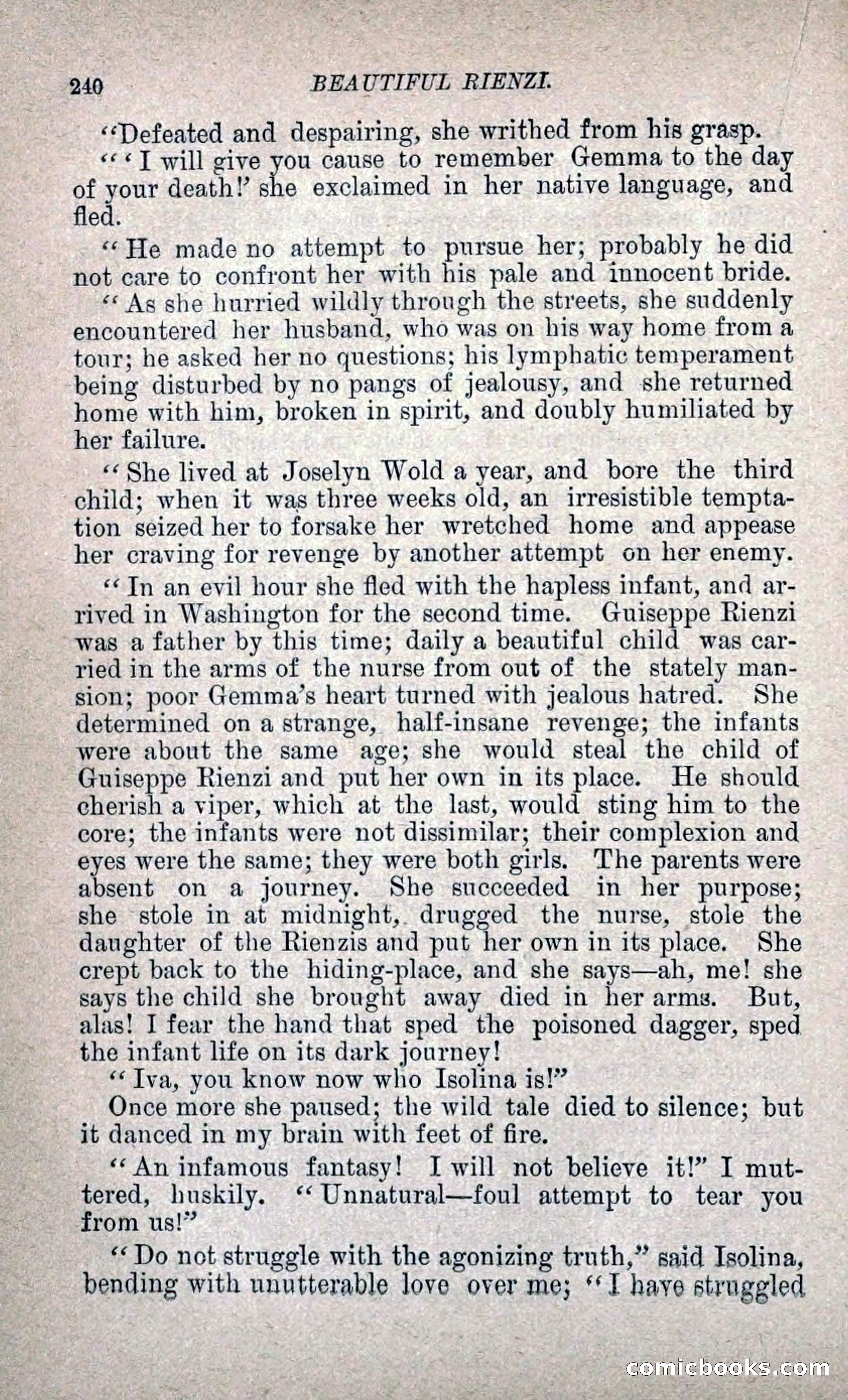 Beautiful Rienzi; or, The Secret Vendetta — page 247 of 299