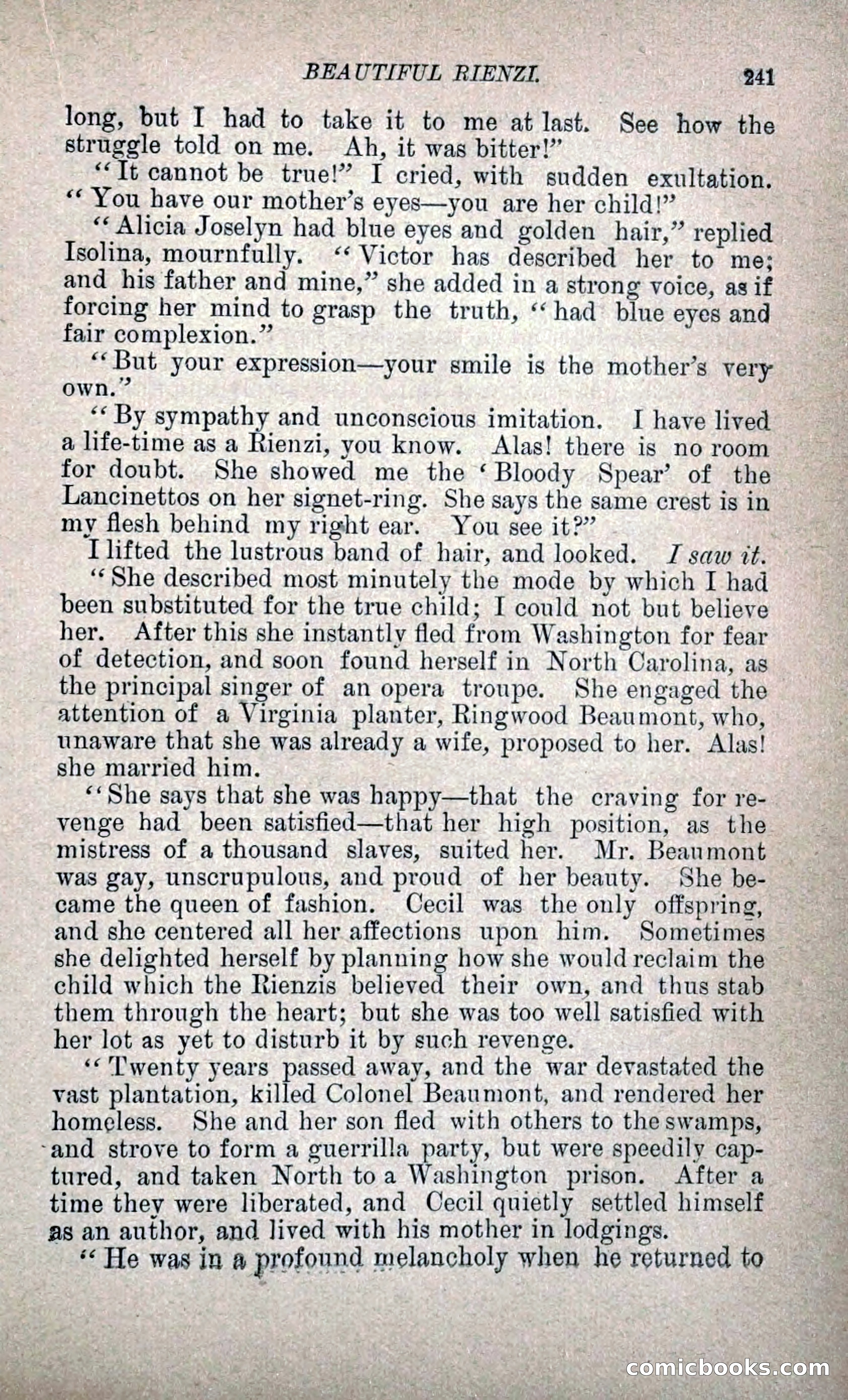 Beautiful Rienzi; or, The Secret Vendetta — page 248 of 299