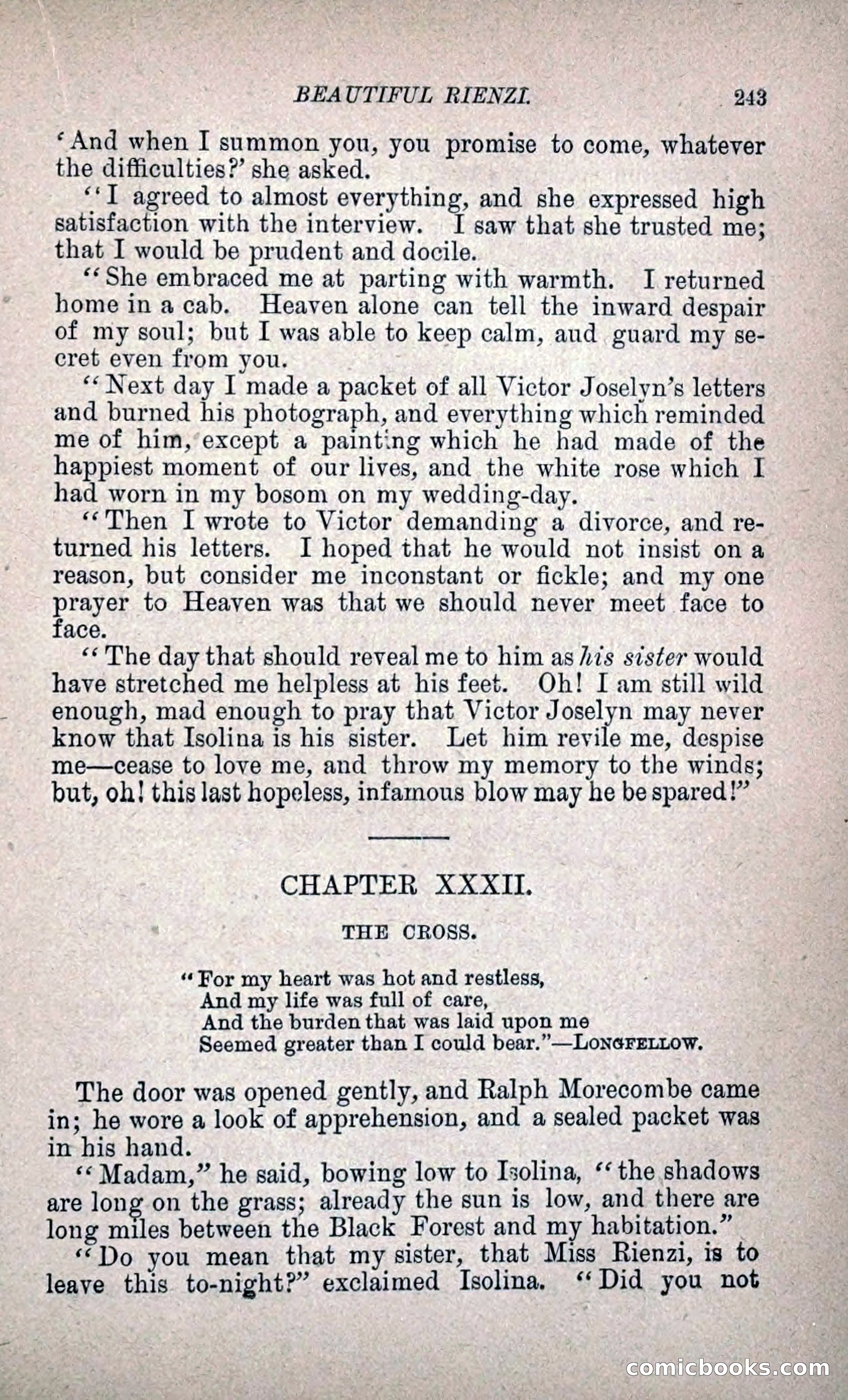 Beautiful Rienzi; or, The Secret Vendetta — page 250 of 299