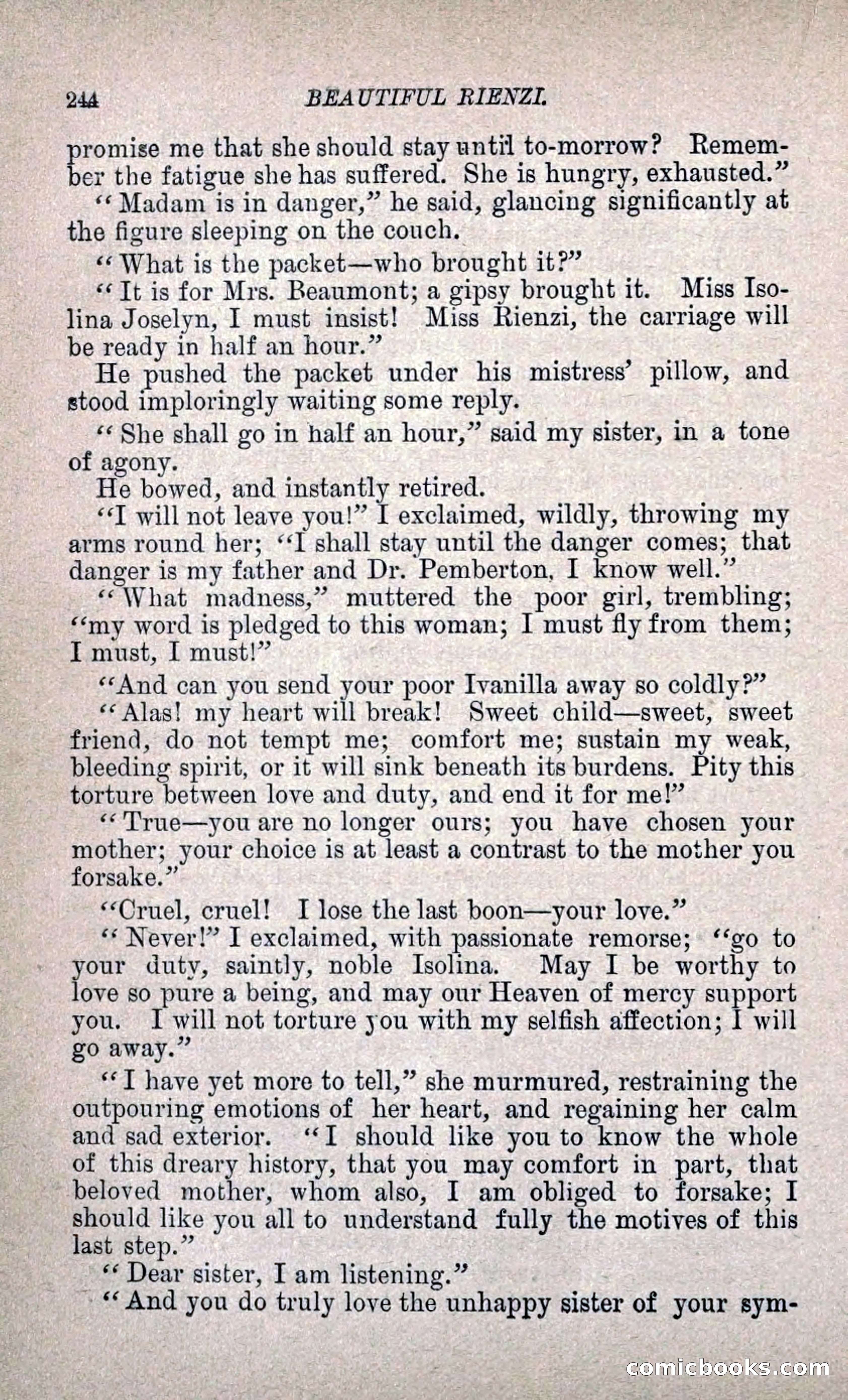 Beautiful Rienzi; or, The Secret Vendetta — page 251 of 299