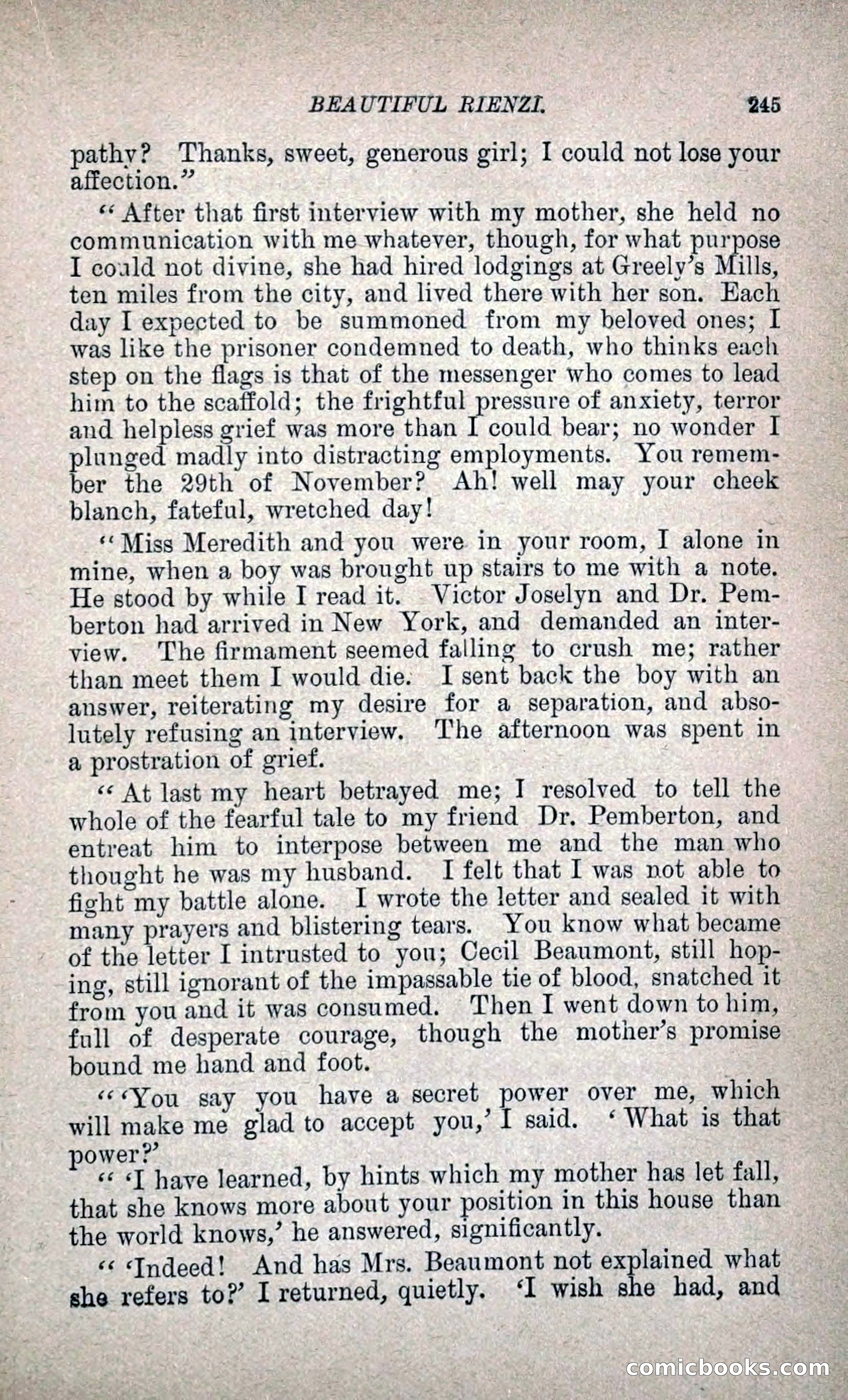 Beautiful Rienzi; or, The Secret Vendetta — page 252 of 299