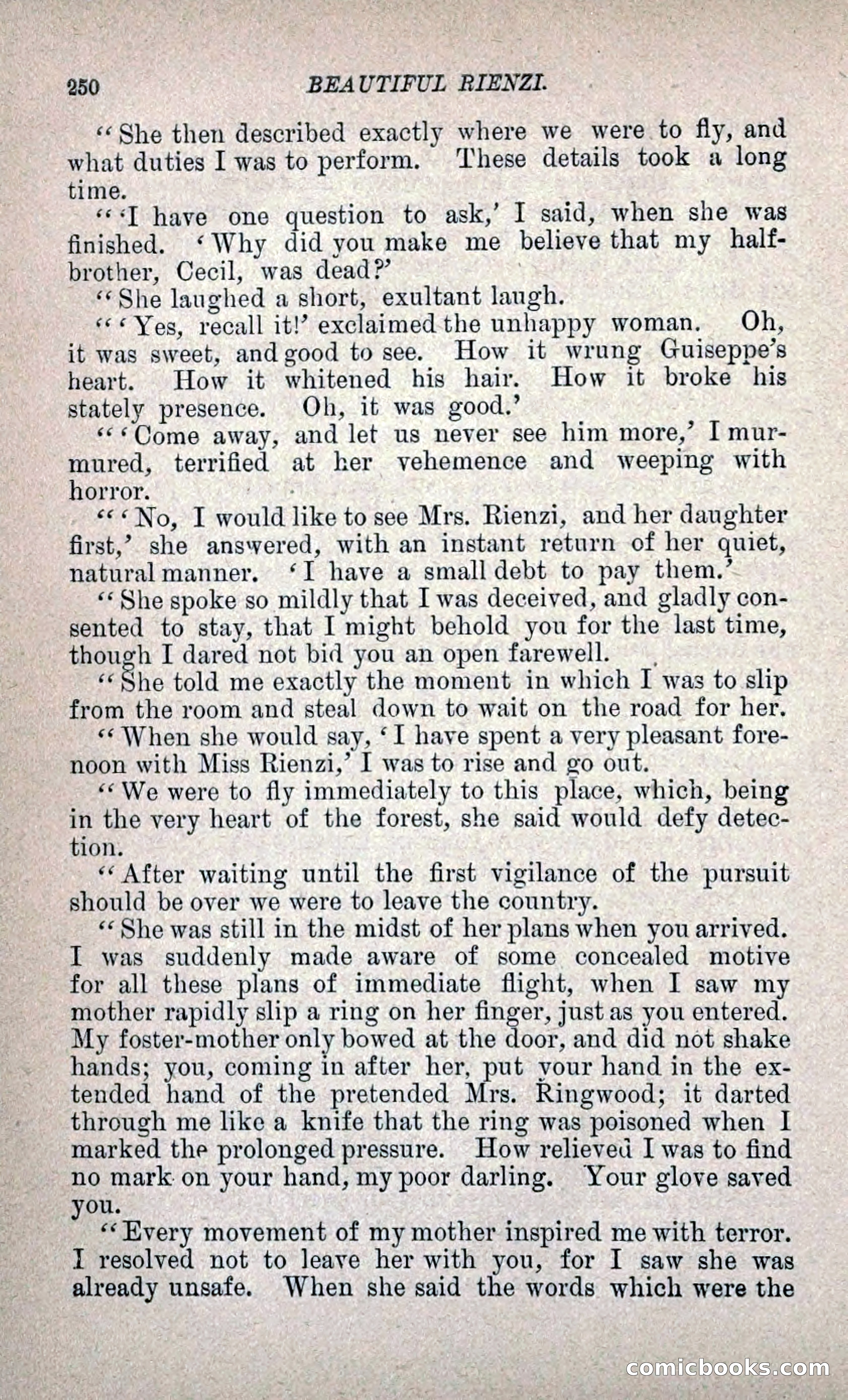 Beautiful Rienzi; or, The Secret Vendetta — page 257 of 299