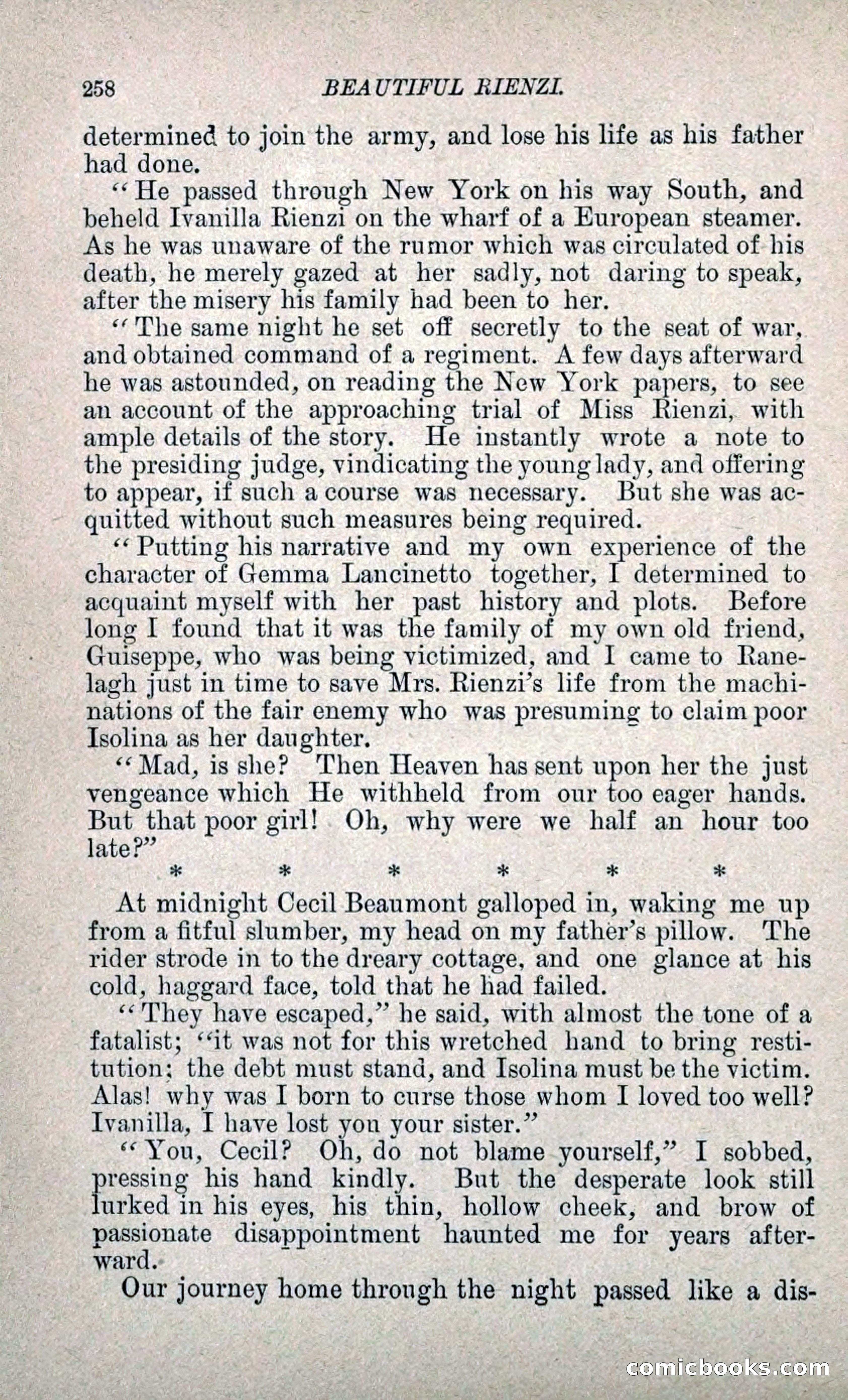 Beautiful Rienzi; or, The Secret Vendetta — page 265 of 299
