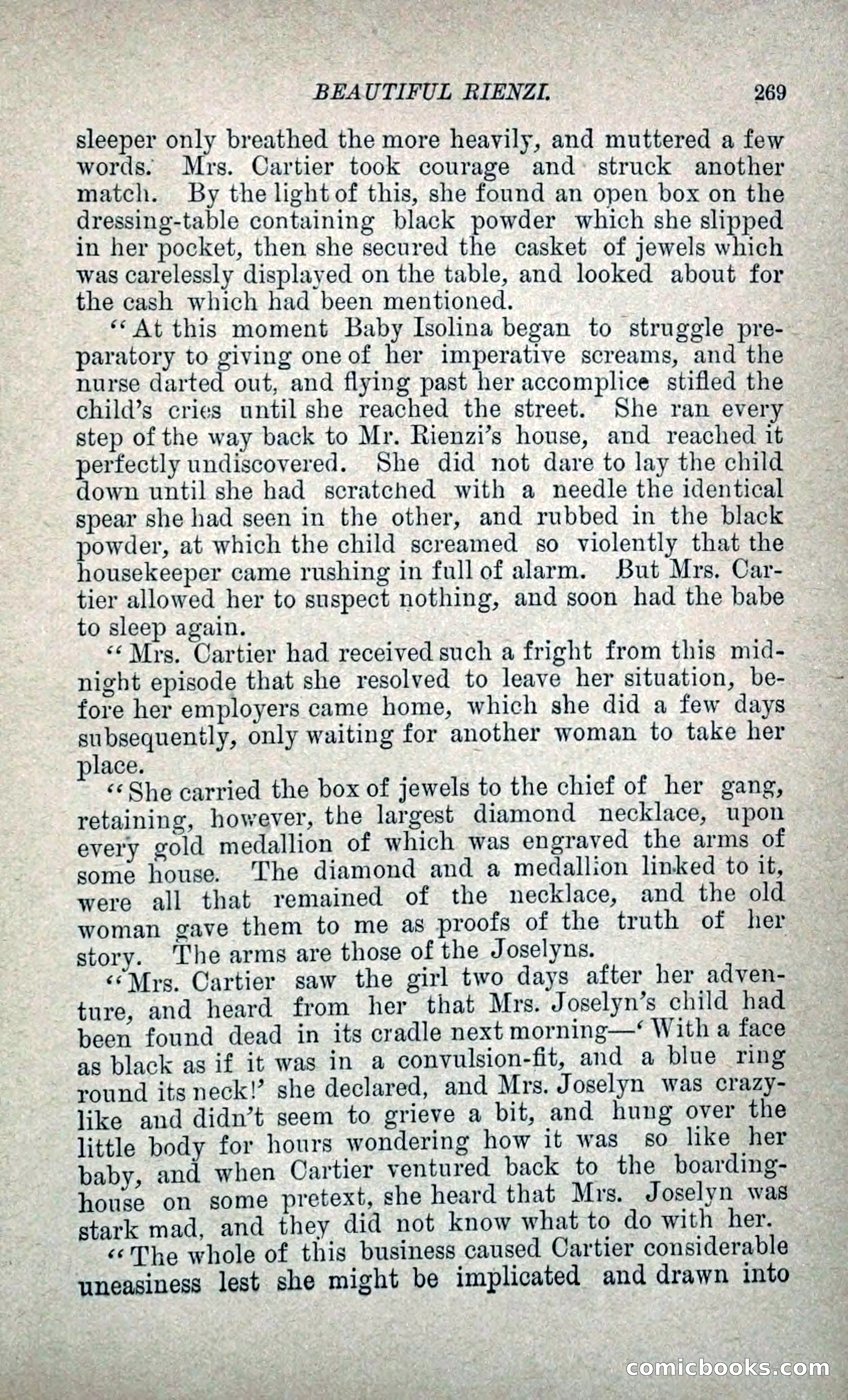 Beautiful Rienzi; or, The Secret Vendetta — page 276 of 299
