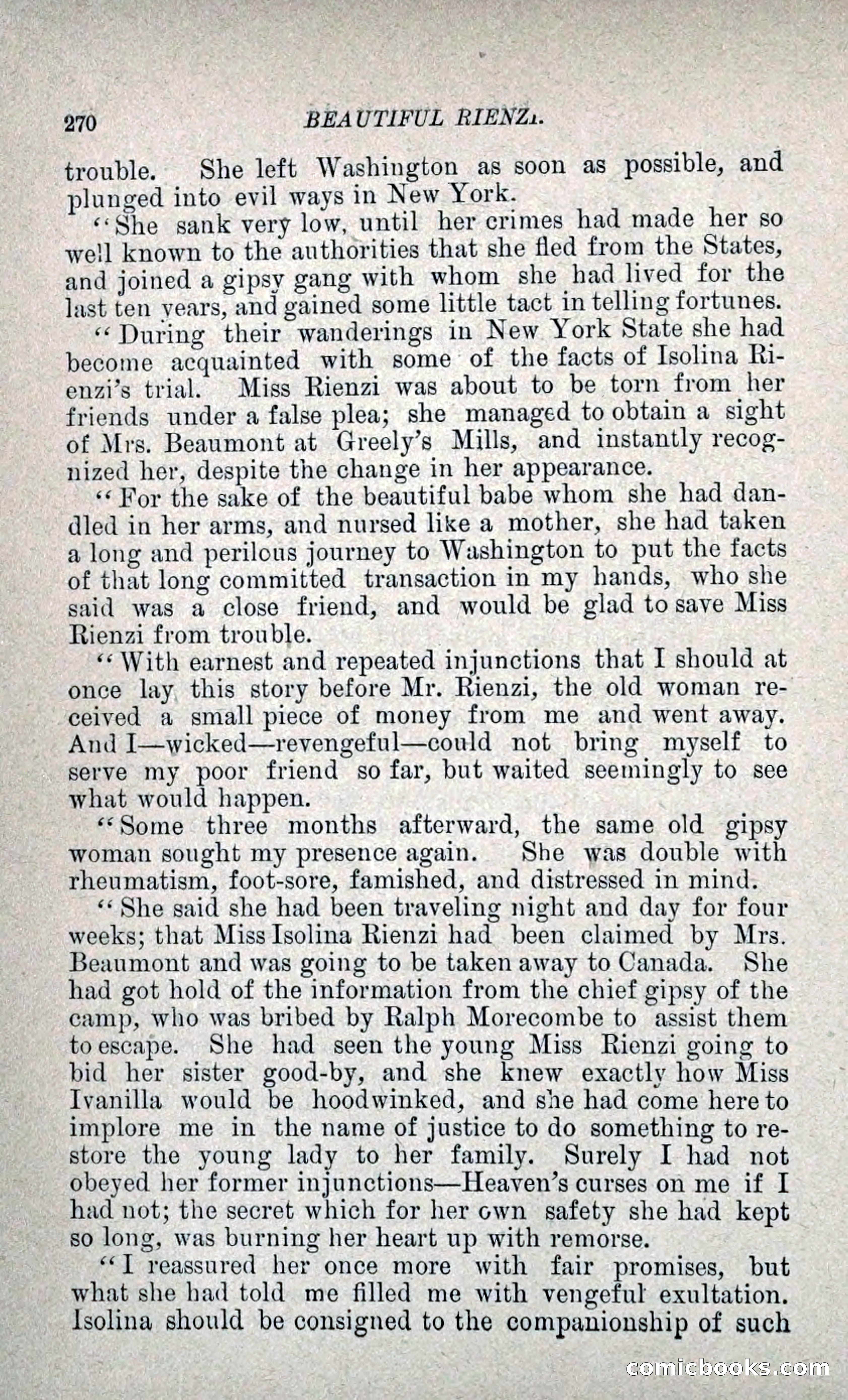 Beautiful Rienzi; or, The Secret Vendetta — page 277 of 299