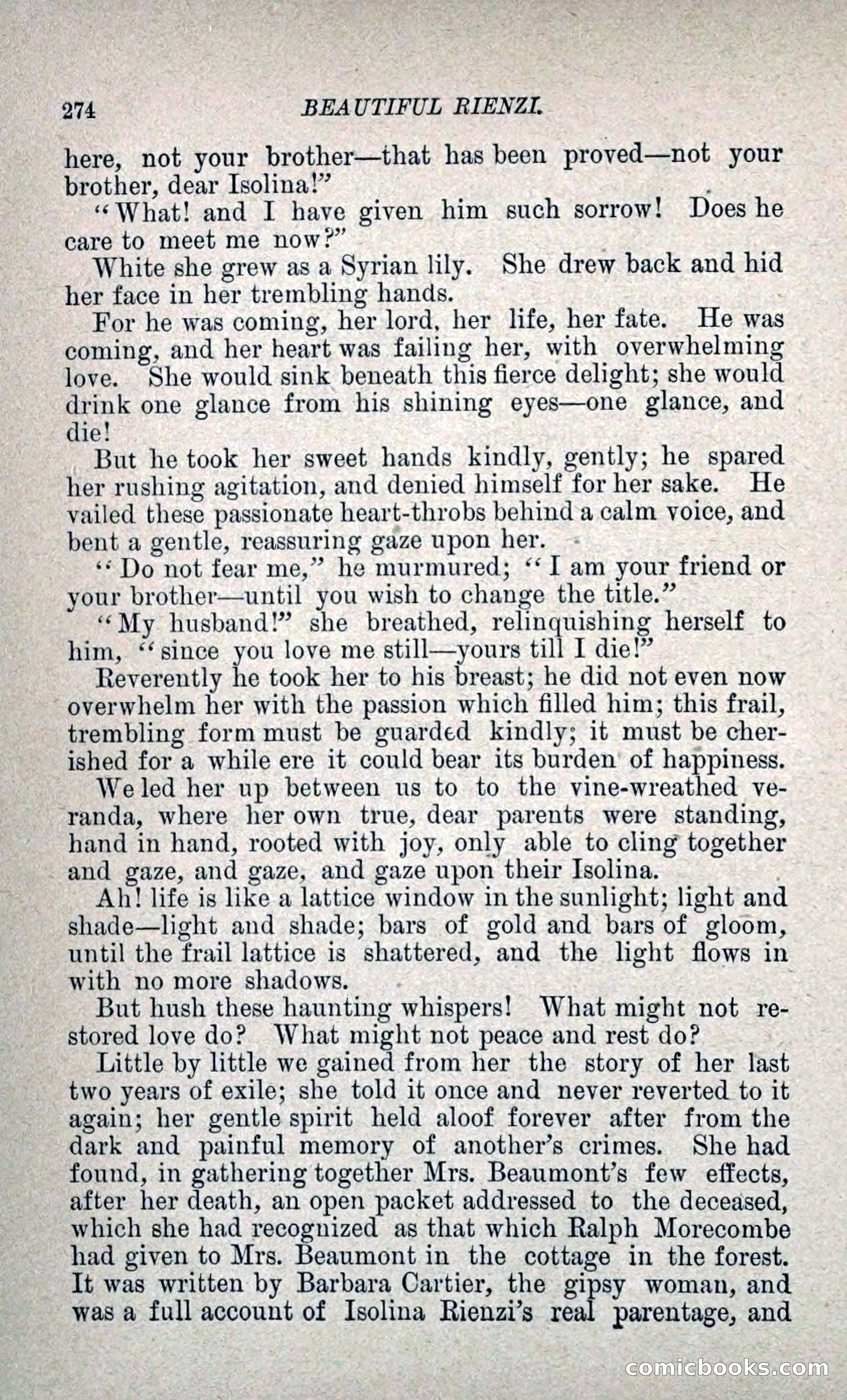 Beautiful Rienzi; or, The Secret Vendetta — page 281 of 299