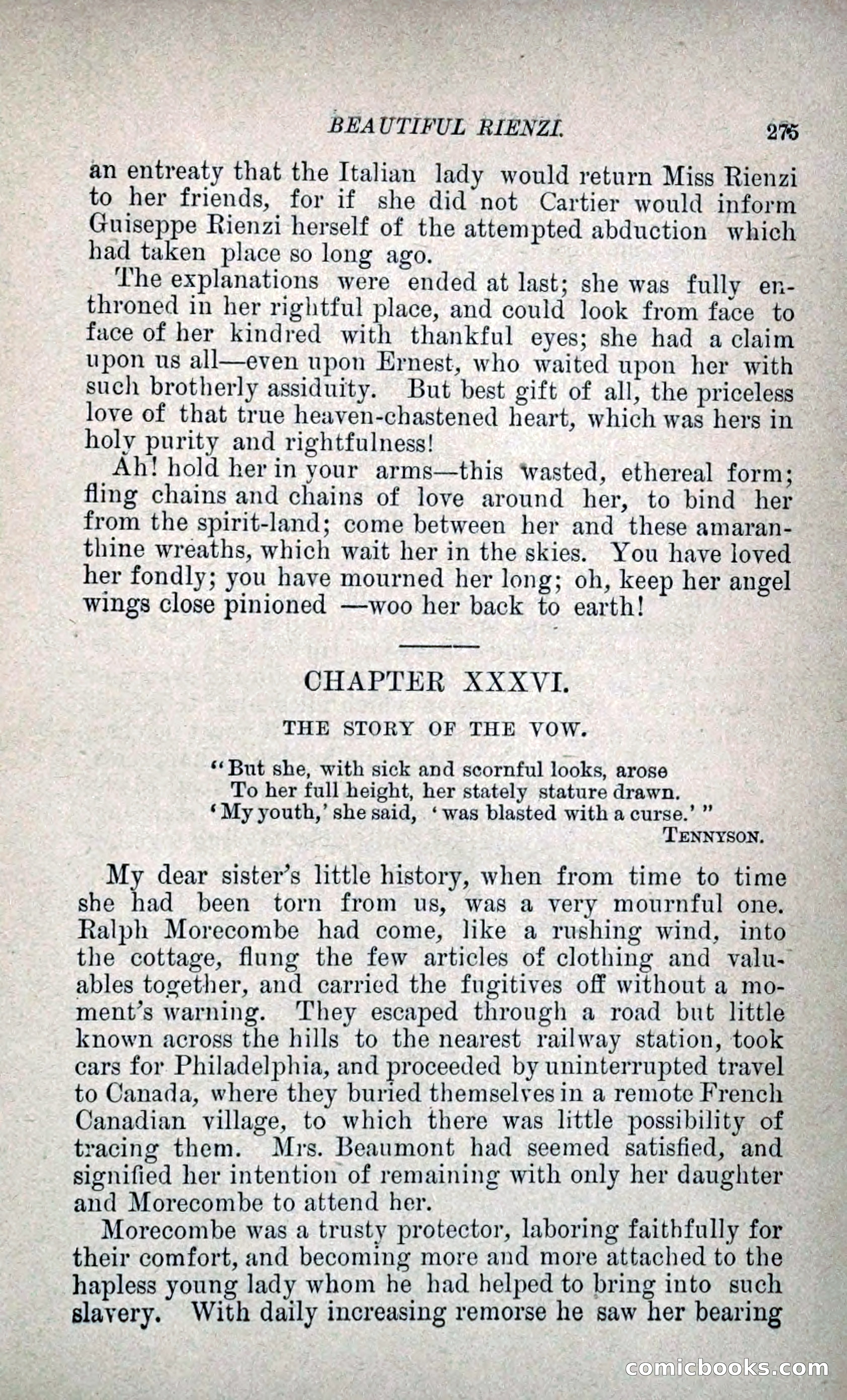 Beautiful Rienzi; or, The Secret Vendetta — page 282 of 299