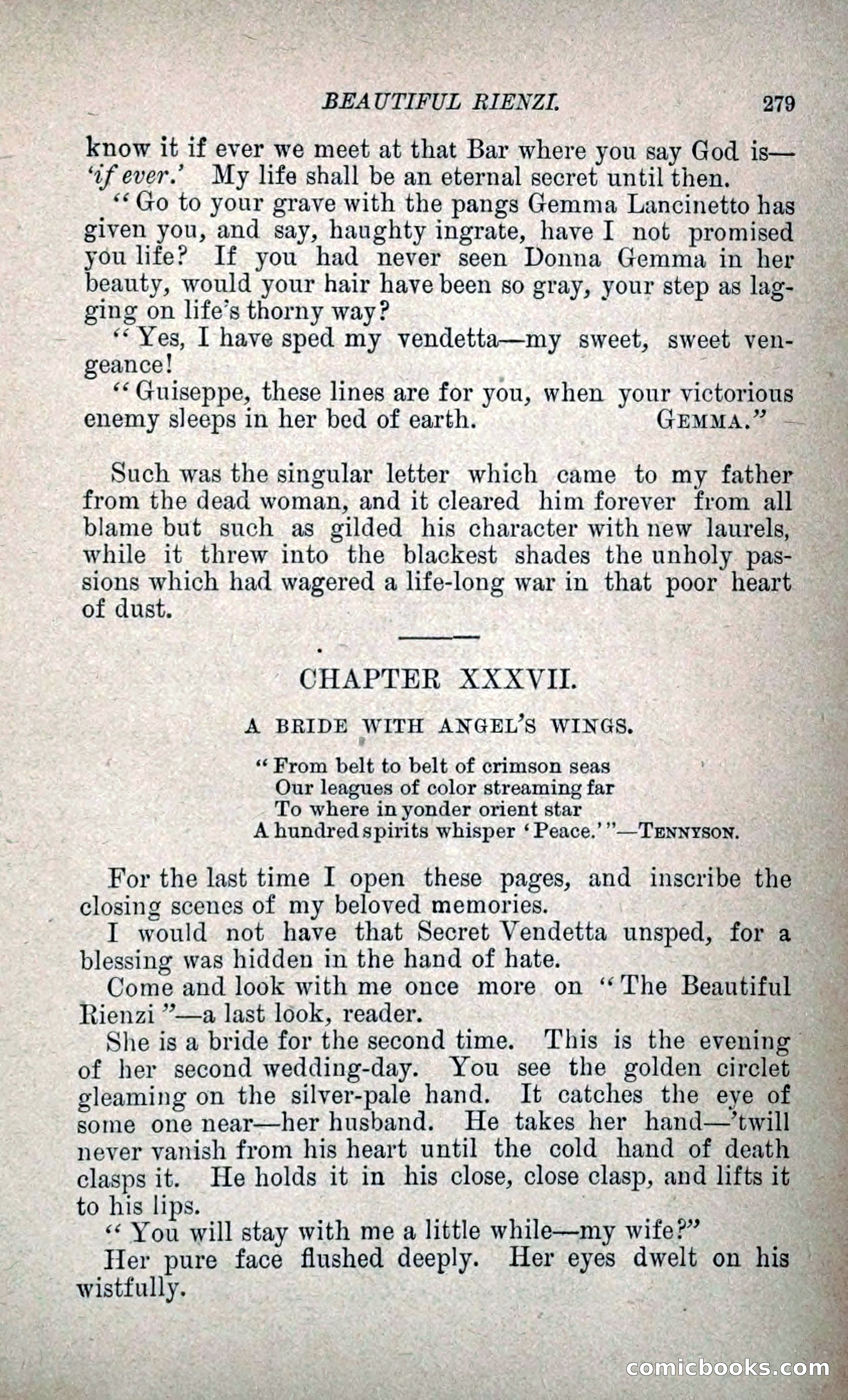 Beautiful Rienzi; or, The Secret Vendetta — page 286 of 299