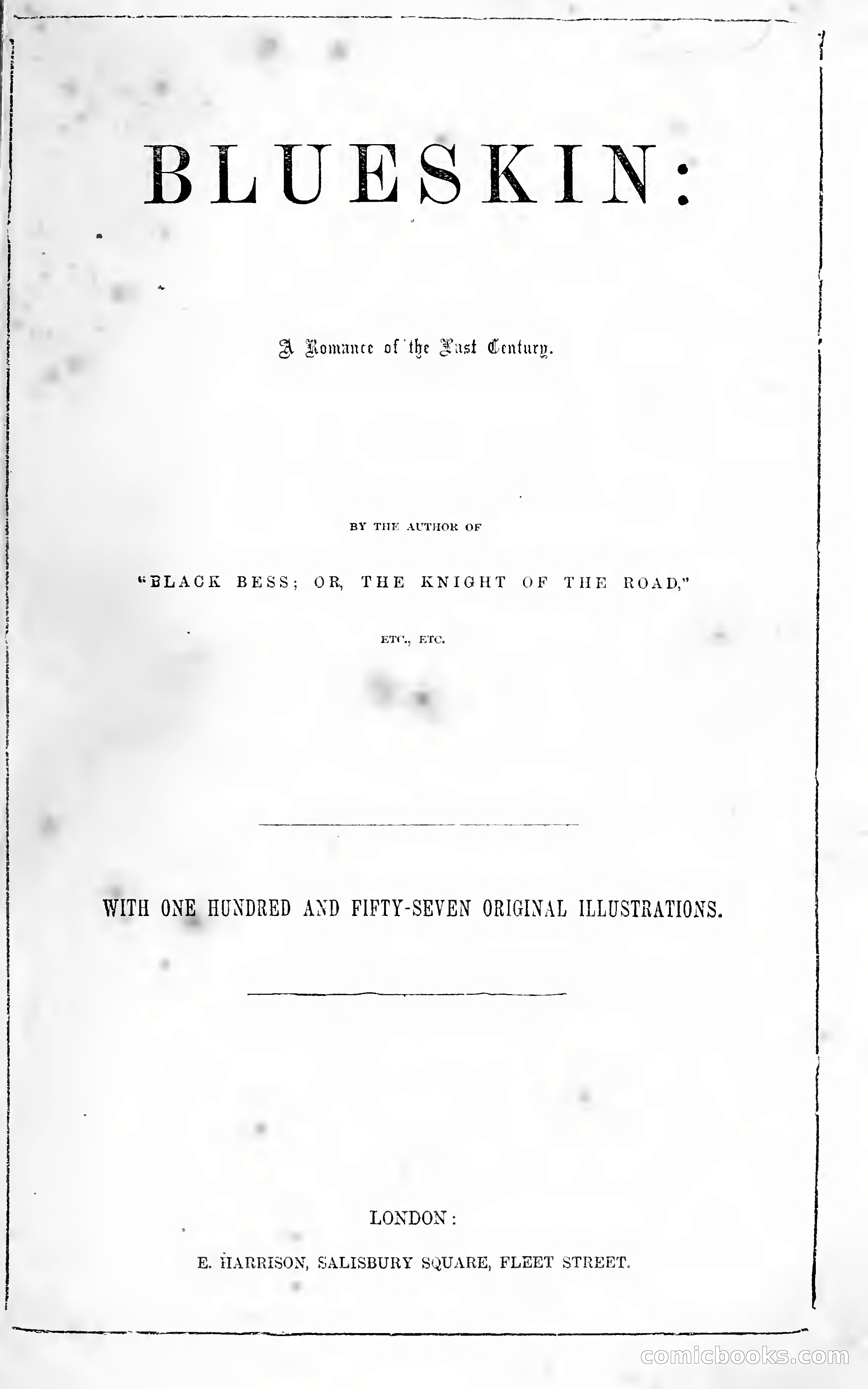 Black Bess; or, The Knight of the Road — A Tale of the Good Old Times — page 1 of 400