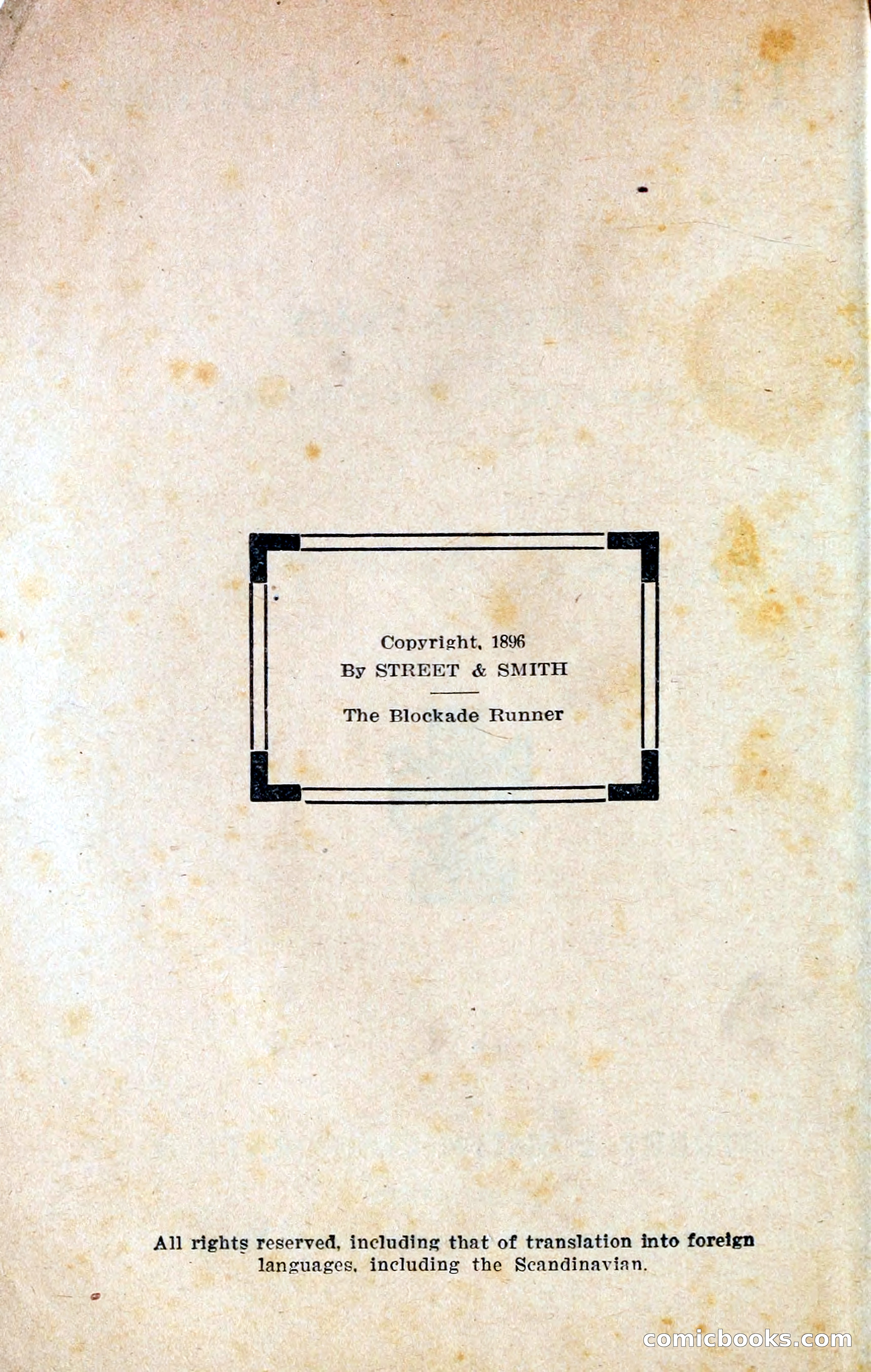 The Blockade Runner — page 5 of 263